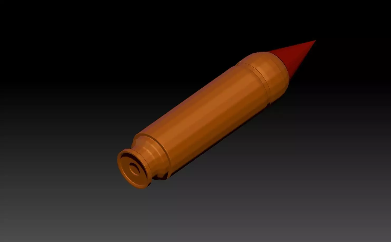 Zbursh Low Poly Zmodular Bullet Low-poly 3D model_0