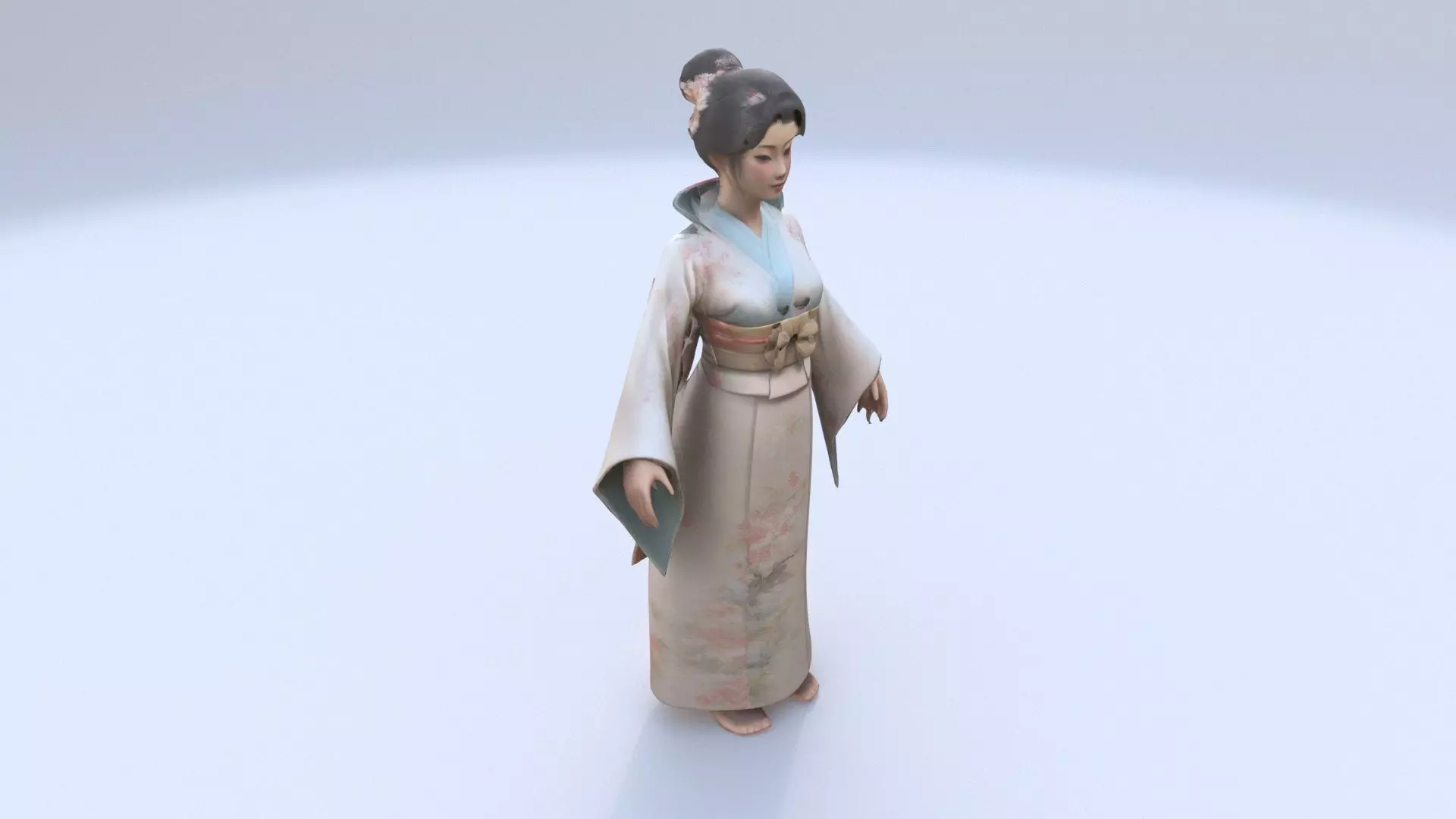 Tea Ceremony Host A 3D model_0