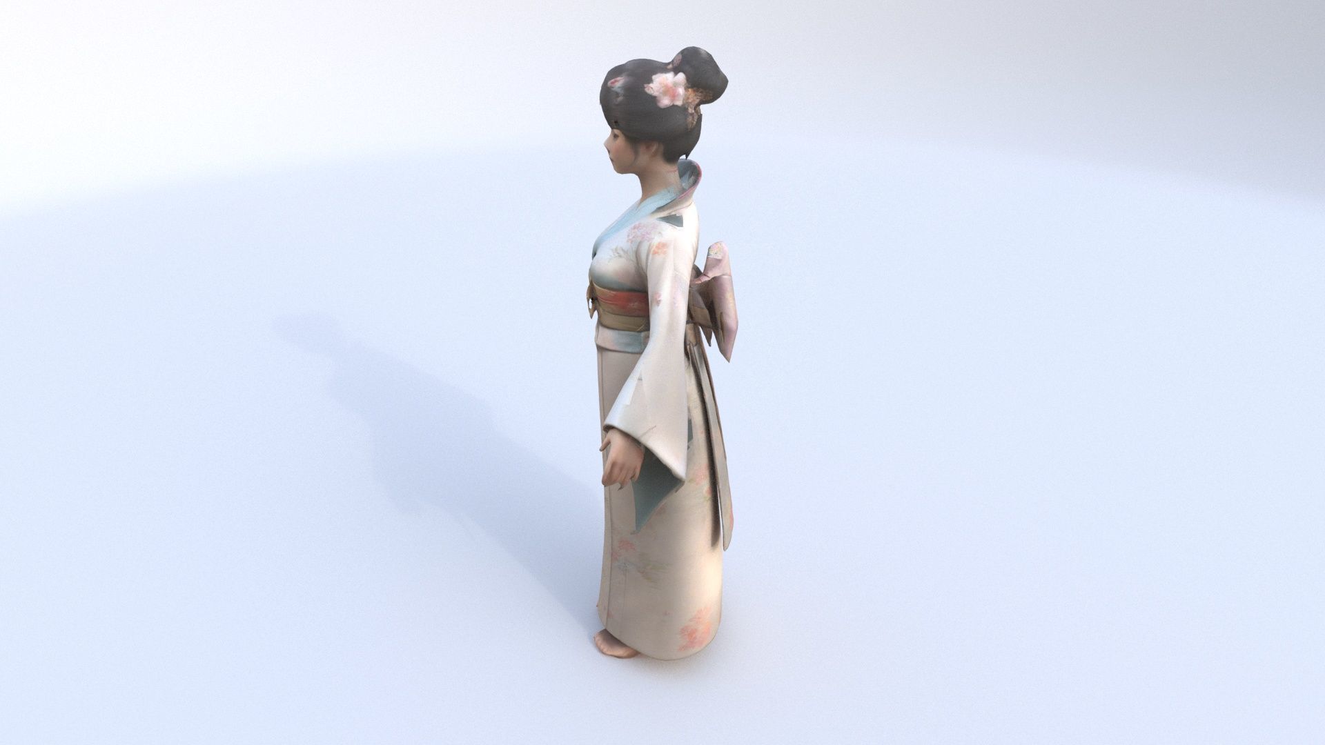 Tea Ceremony Host A 3D model_2