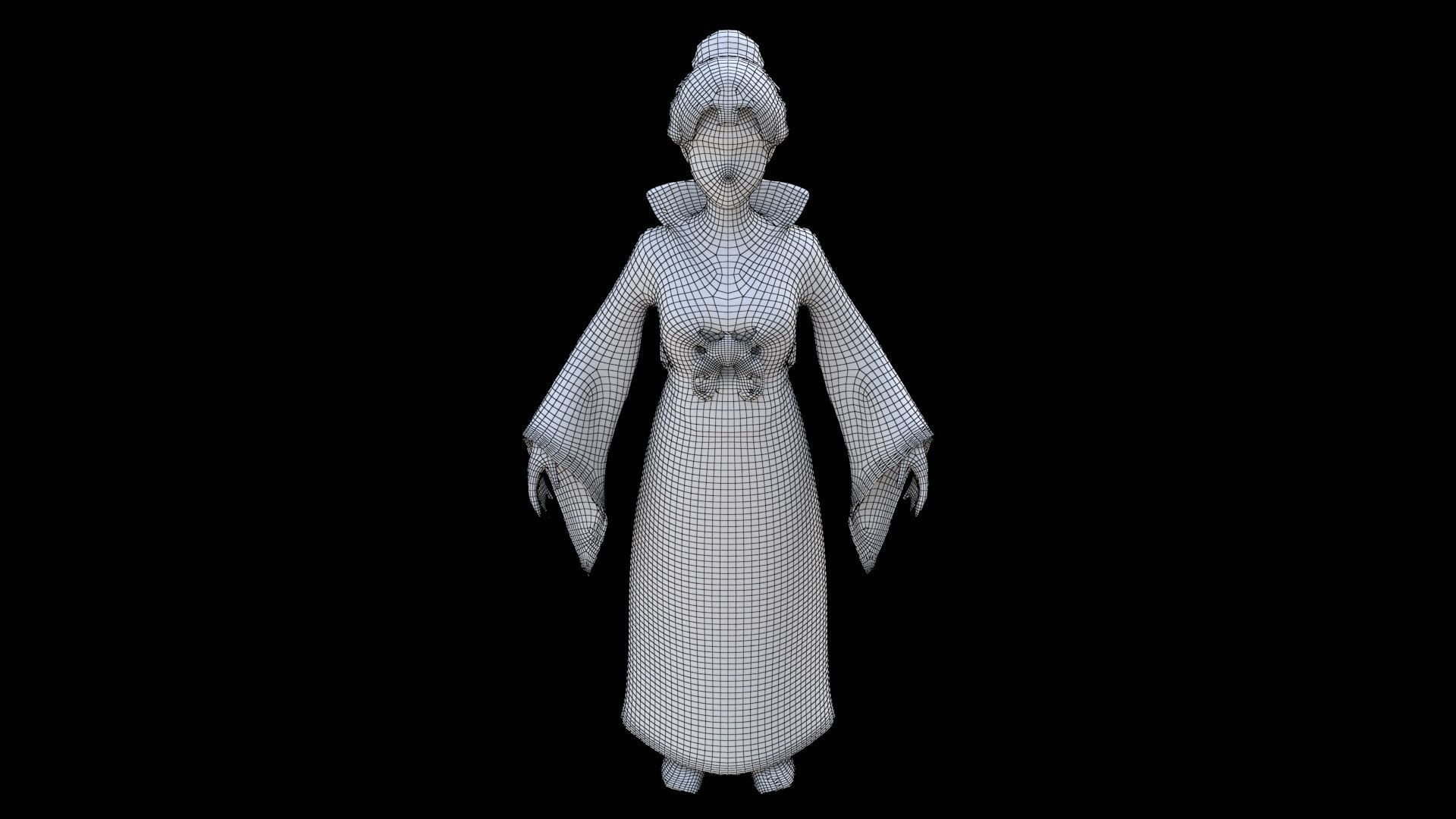 Tea Ceremony Host A 3D model_6