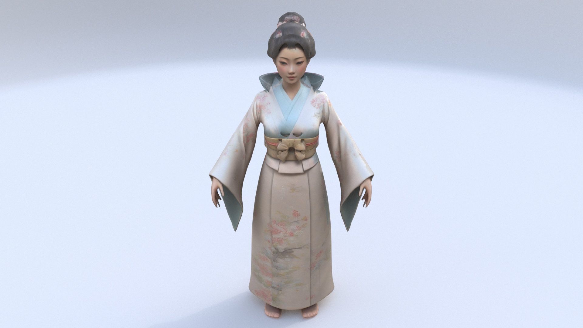 Tea Ceremony Host A 3D model_1