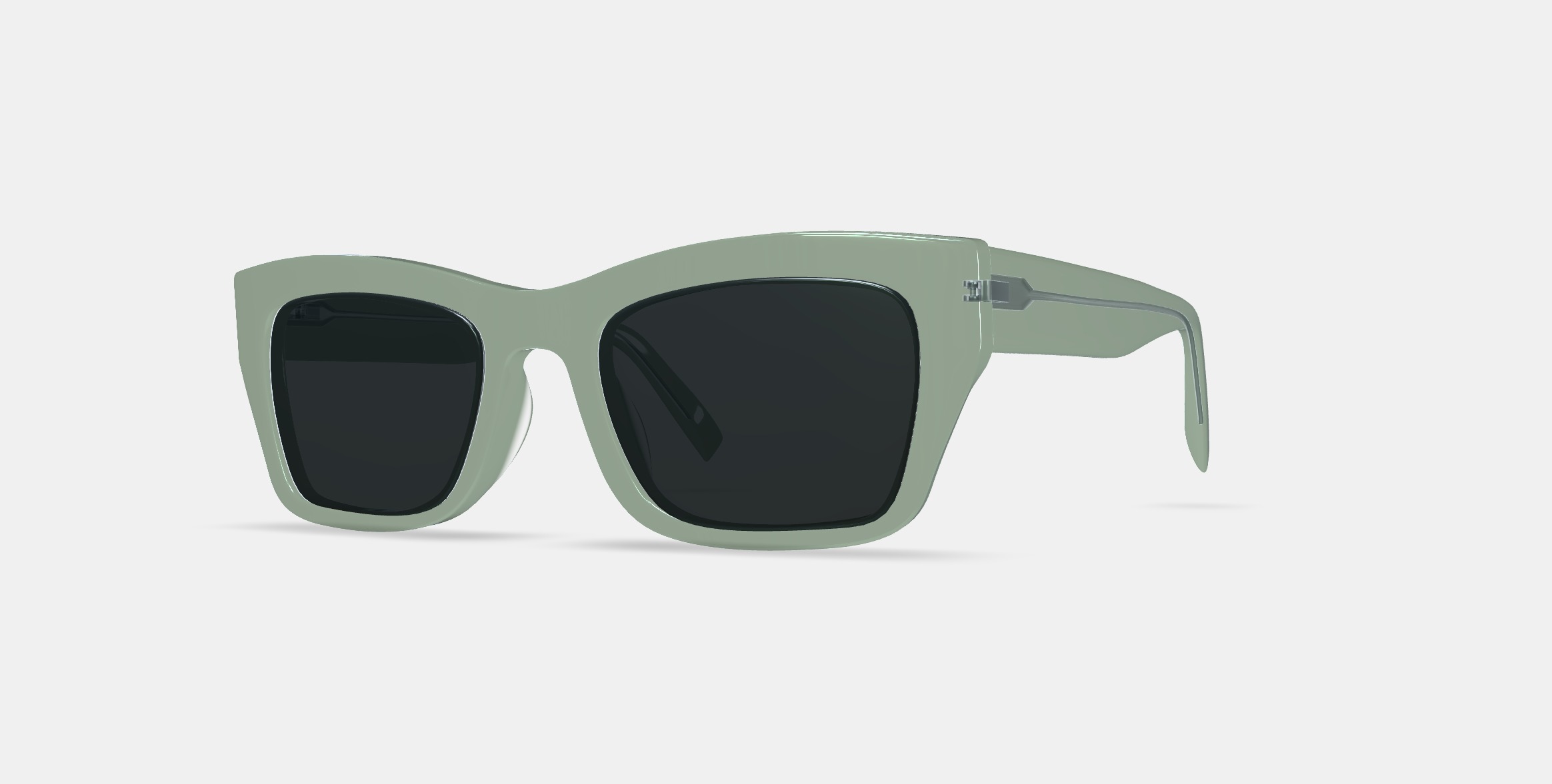 Makai Sunglasses in Aloe Crystal 3D model_13
