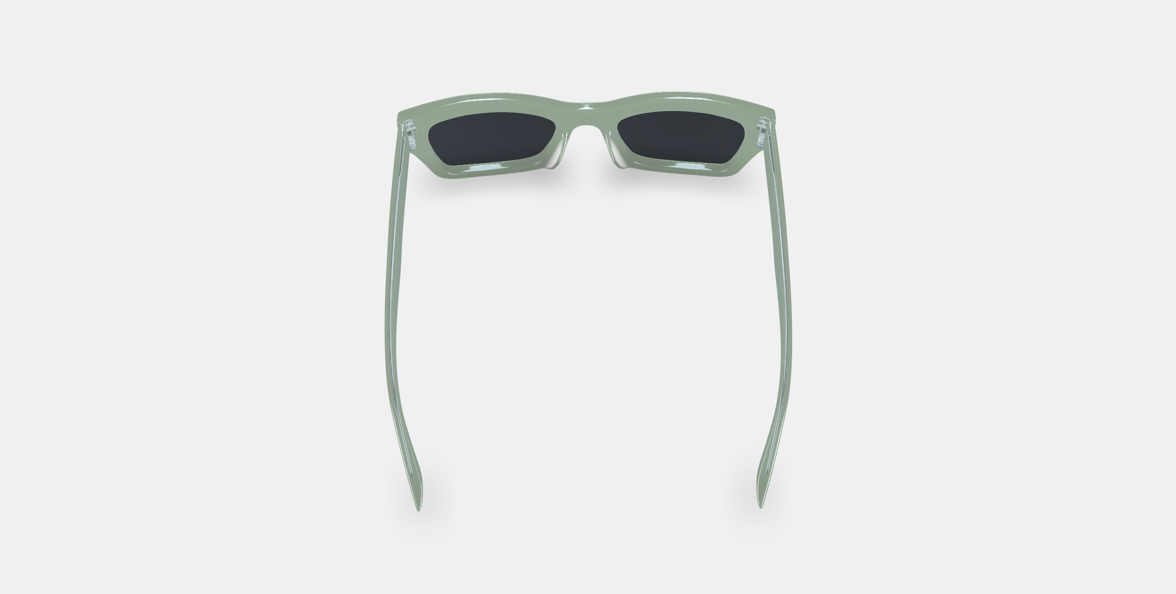 Makai Sunglasses in Aloe Crystal 3D model_3