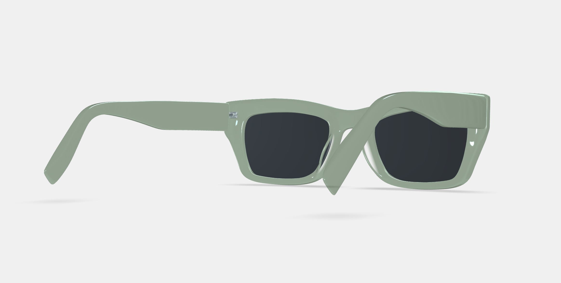 Makai Sunglasses in Aloe Crystal 3D model_6