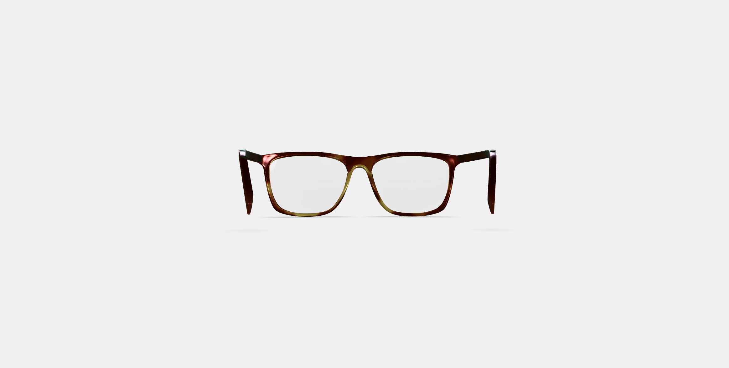Fletcher Low Bridge Fit Eyeglasses in Rye Tortoise 3D model_13
