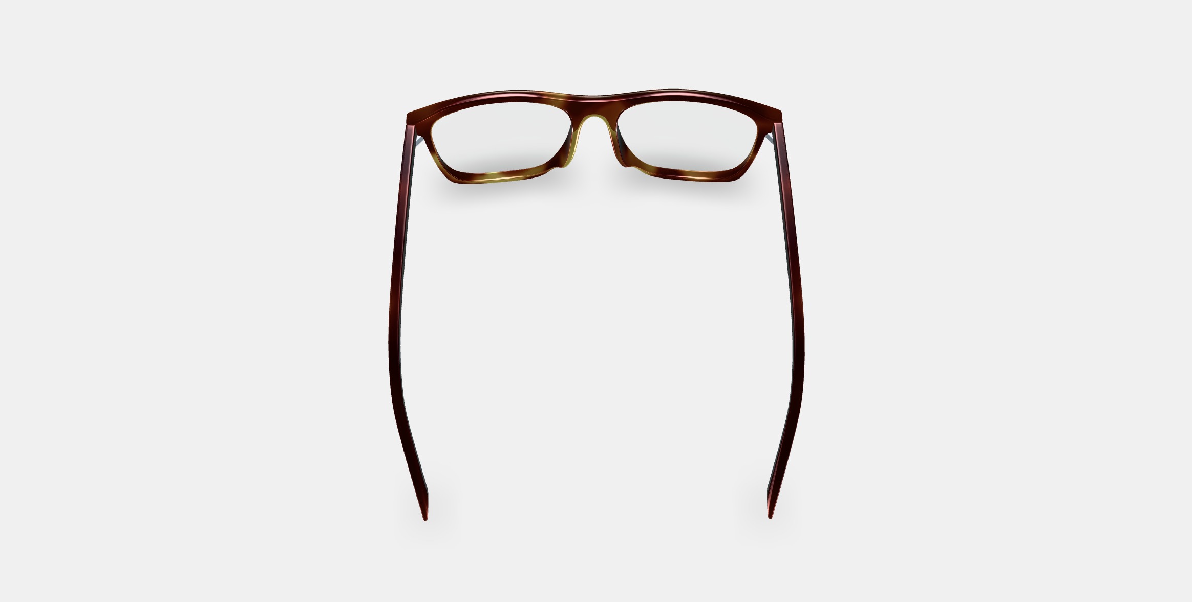 Fletcher Low Bridge Fit Eyeglasses in Rye Tortoise 3D model_3
