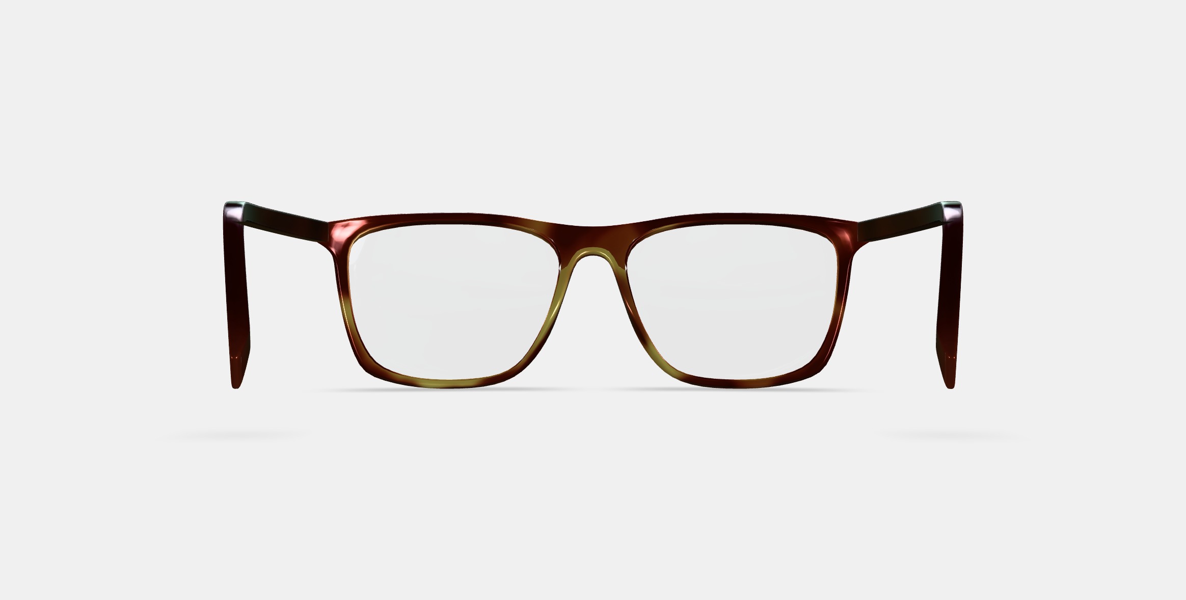 Fletcher Low Bridge Fit Eyeglasses in Rye Tortoise 3D model_14