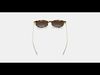 Maren Sunglasses in Violet Magnolia with Polished Gold 3D model_1