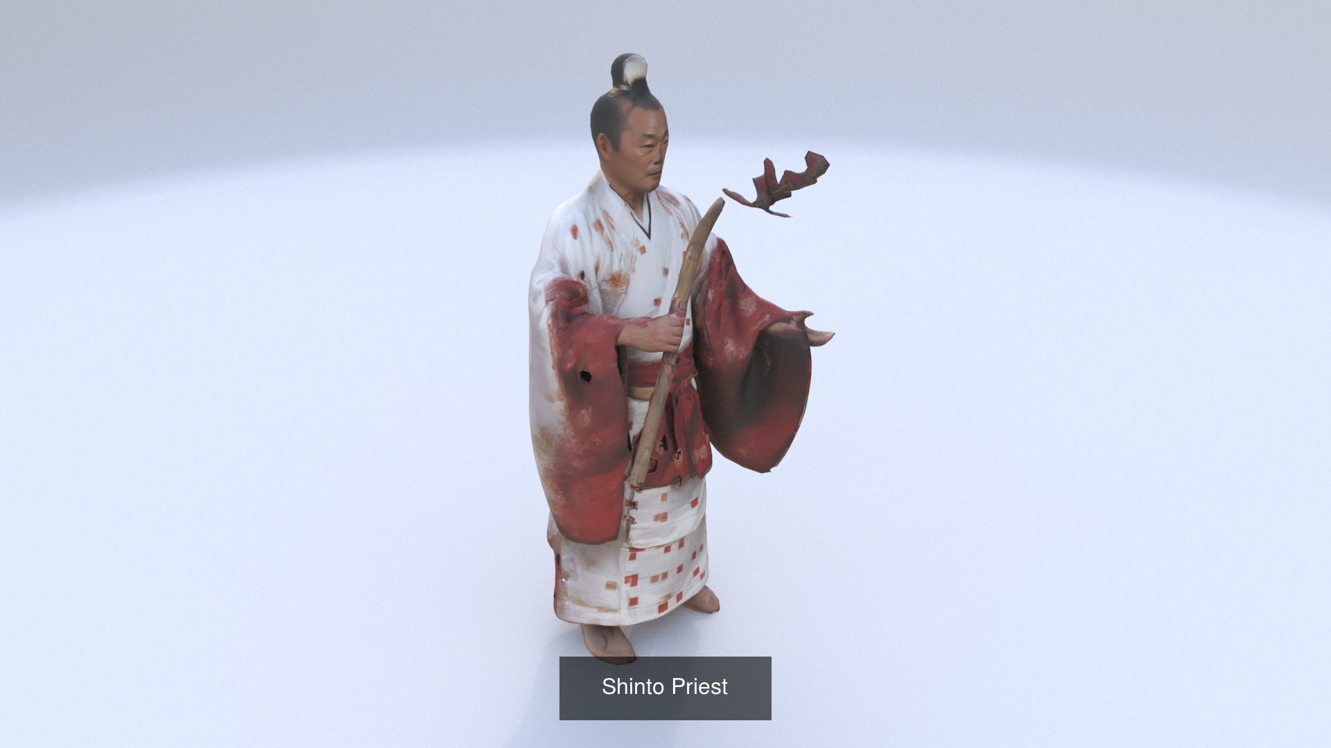 8 models of traditional japanese character outfit 3D Model Collection_5