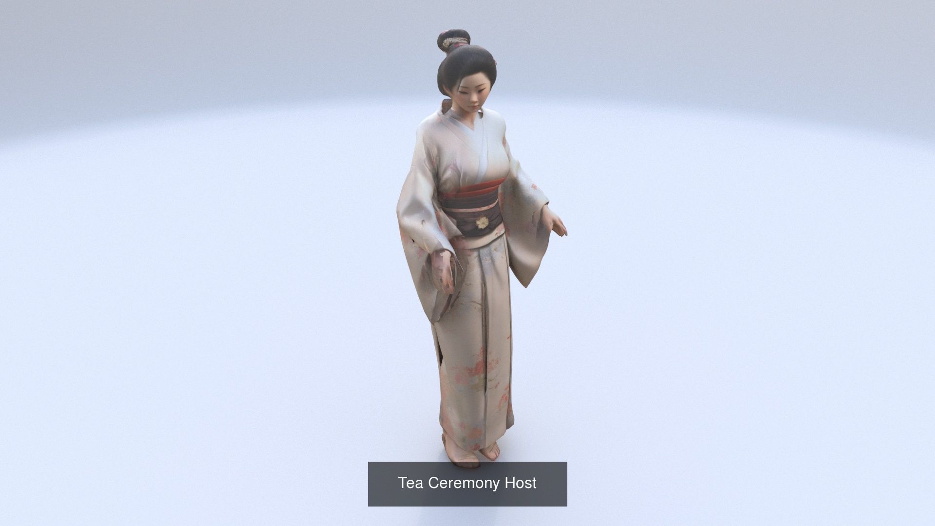 8 models of traditional japanese character outfit 3D Model Collection_7