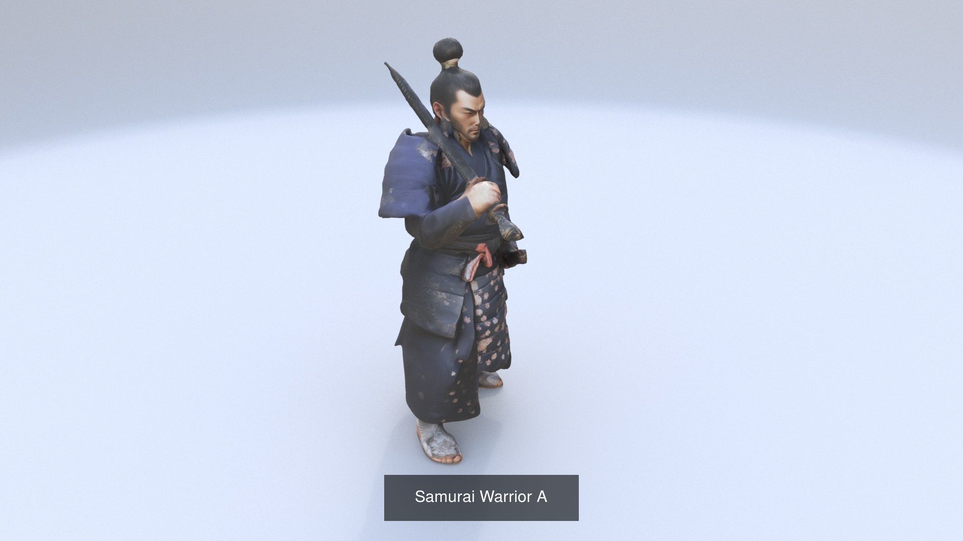 8 models of traditional japanese character outfit 3D Model Collection_4
