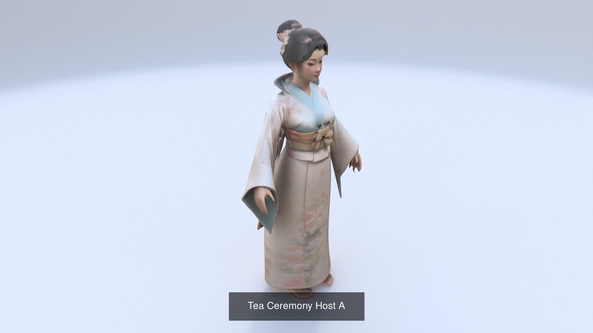 8 models of traditional japanese character outfit 3D Model Collection_8
