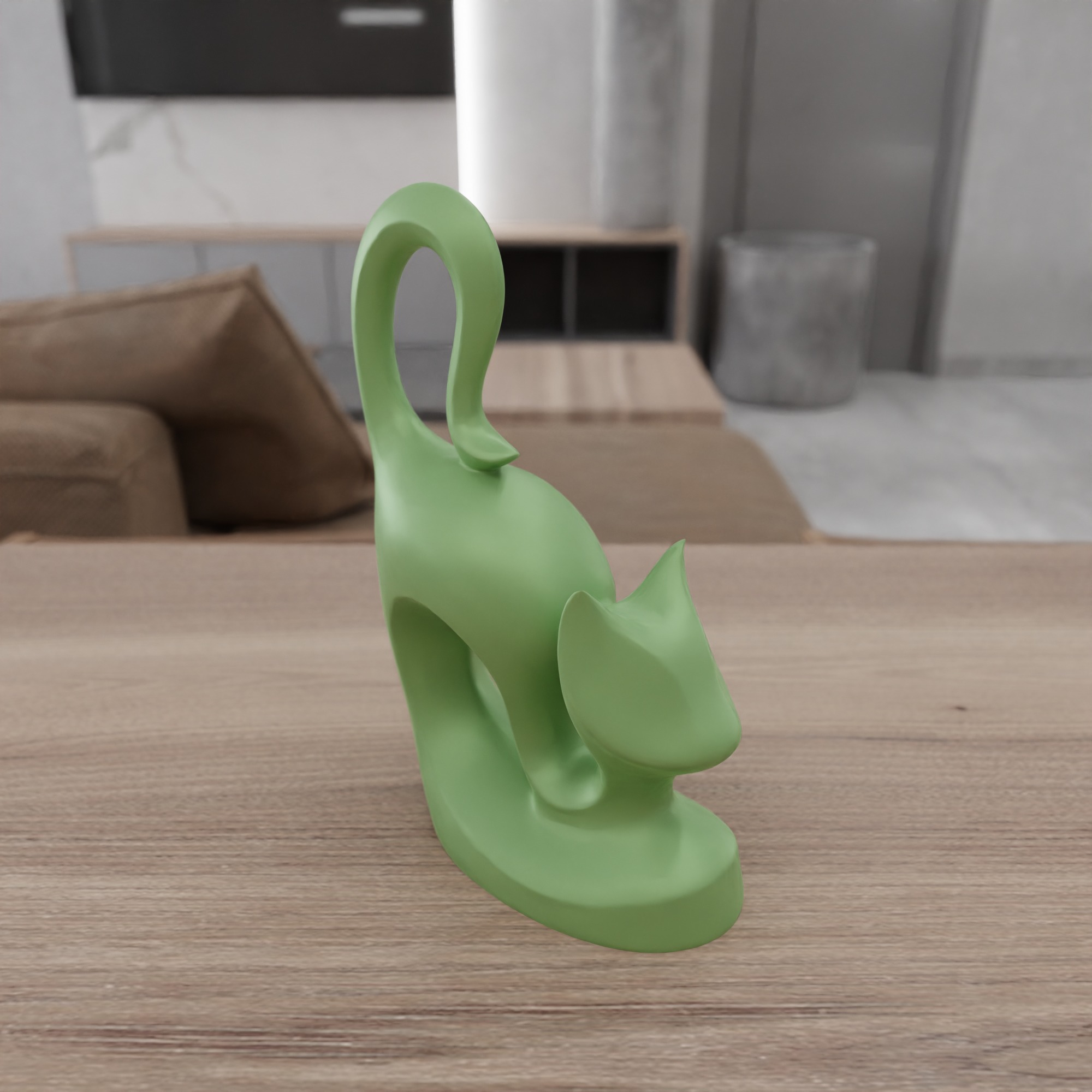 Cat Decor STL File - 079 3D print model_8