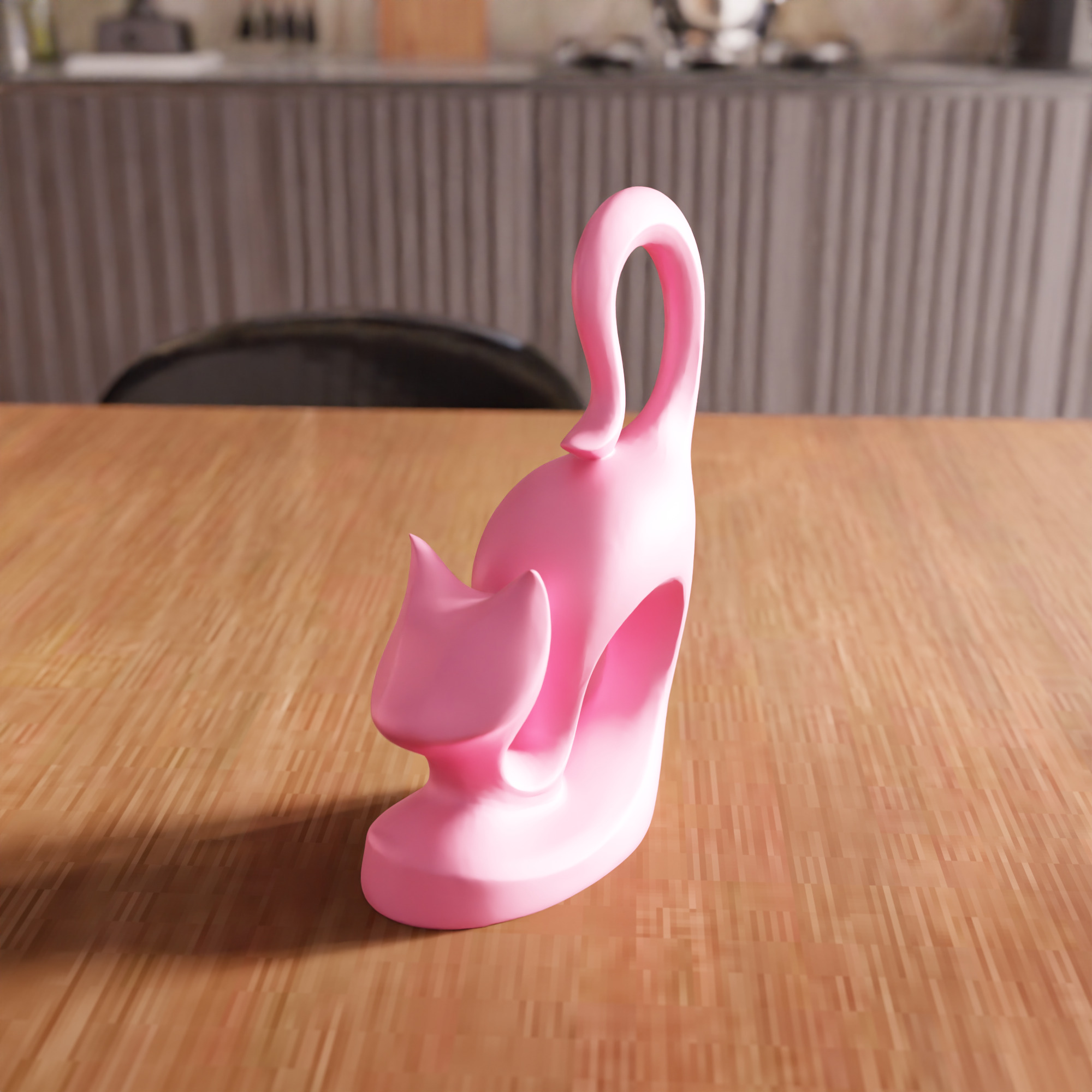 Cat Decor STL File - 079 3D print model_1