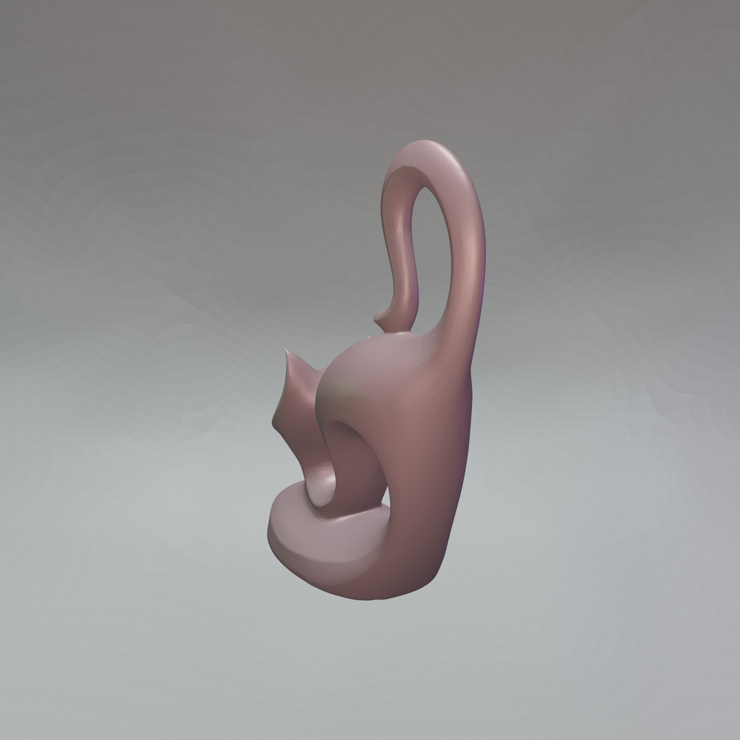 Cat Decor STL File - 079 3D print model_13