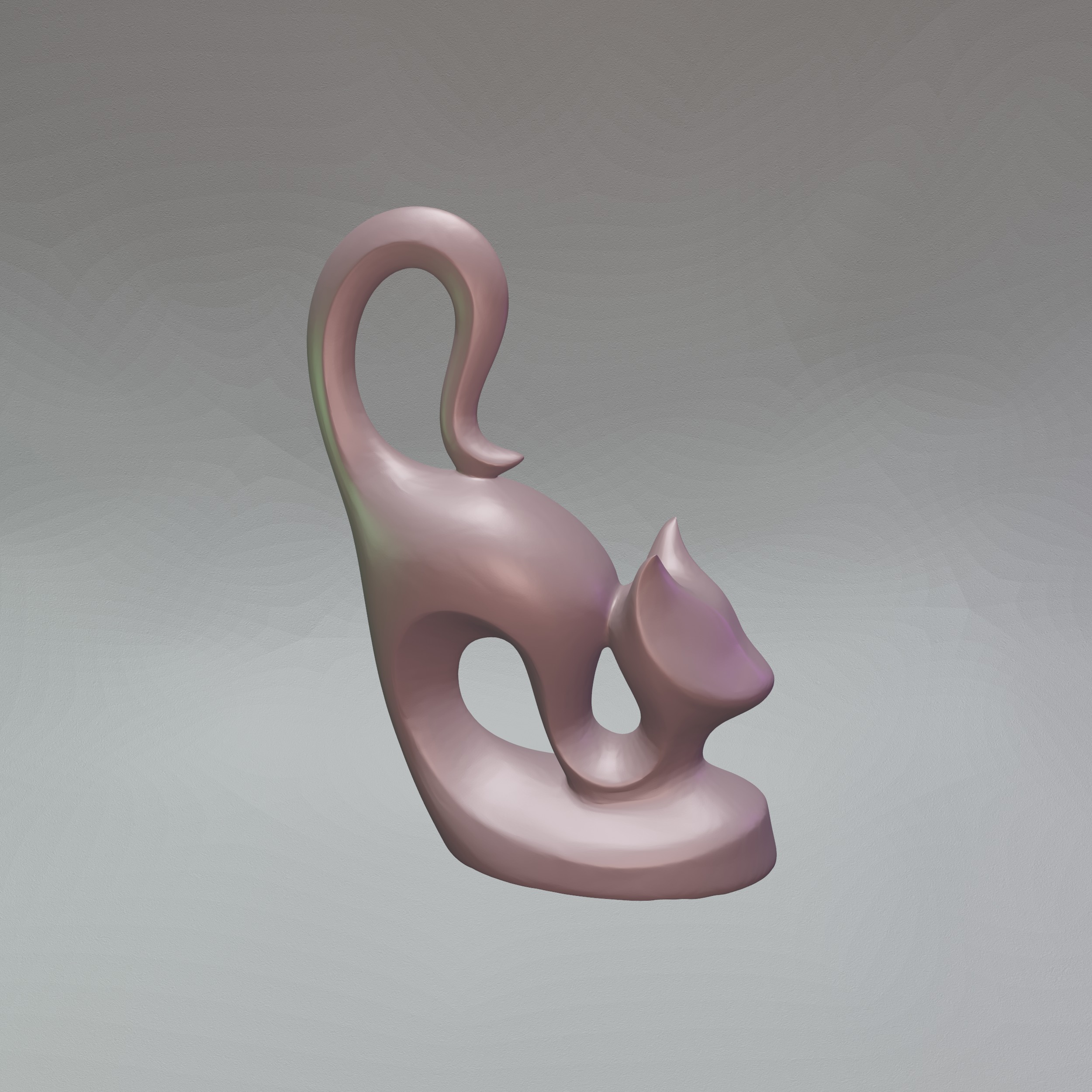 Cat Decor STL File - 079 3D print model_16