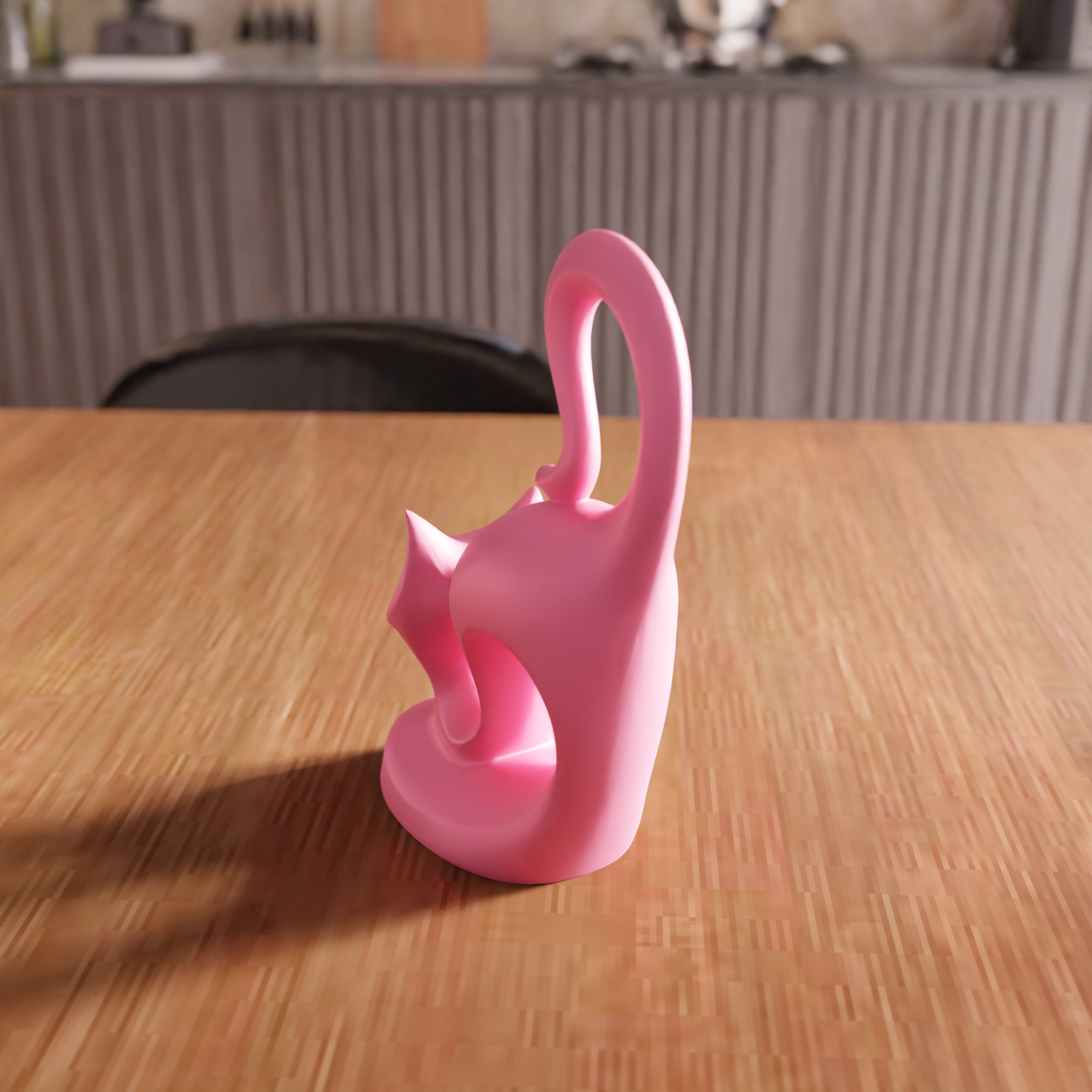 Cat Decor STL File - 079 3D print model_5