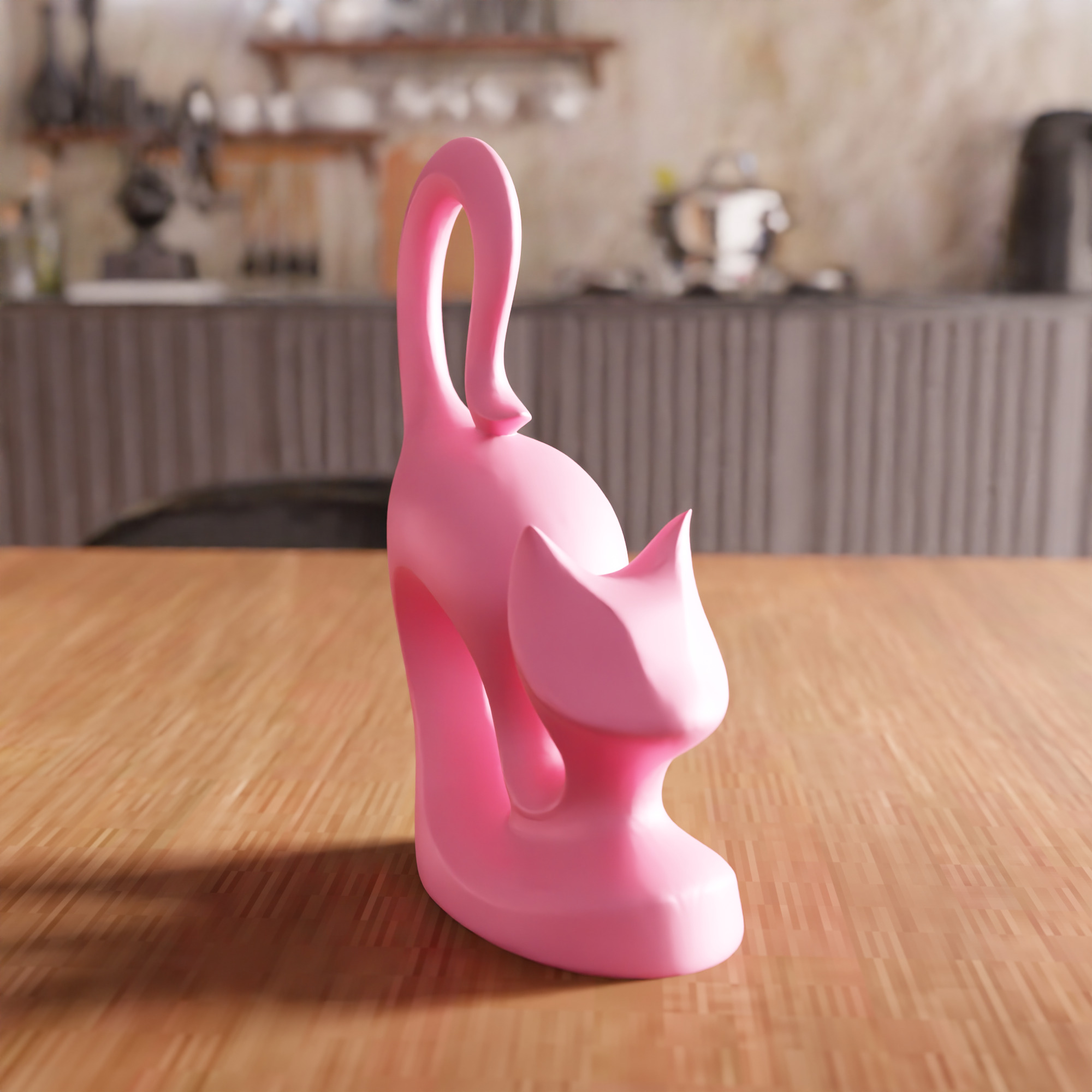 Cat Decor STL File - 079 3D print model_2