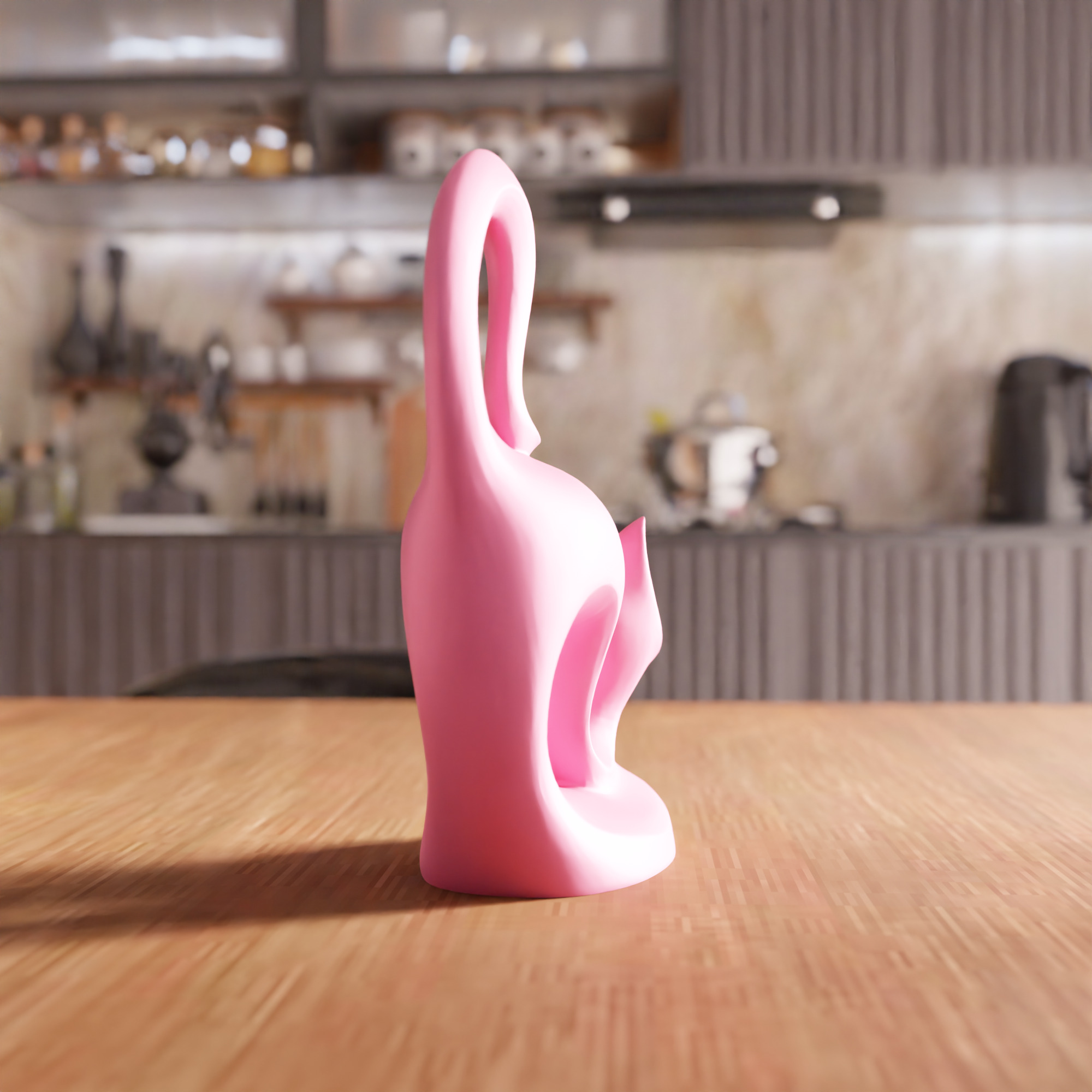 Cat Decor STL File - 079 3D print model_6