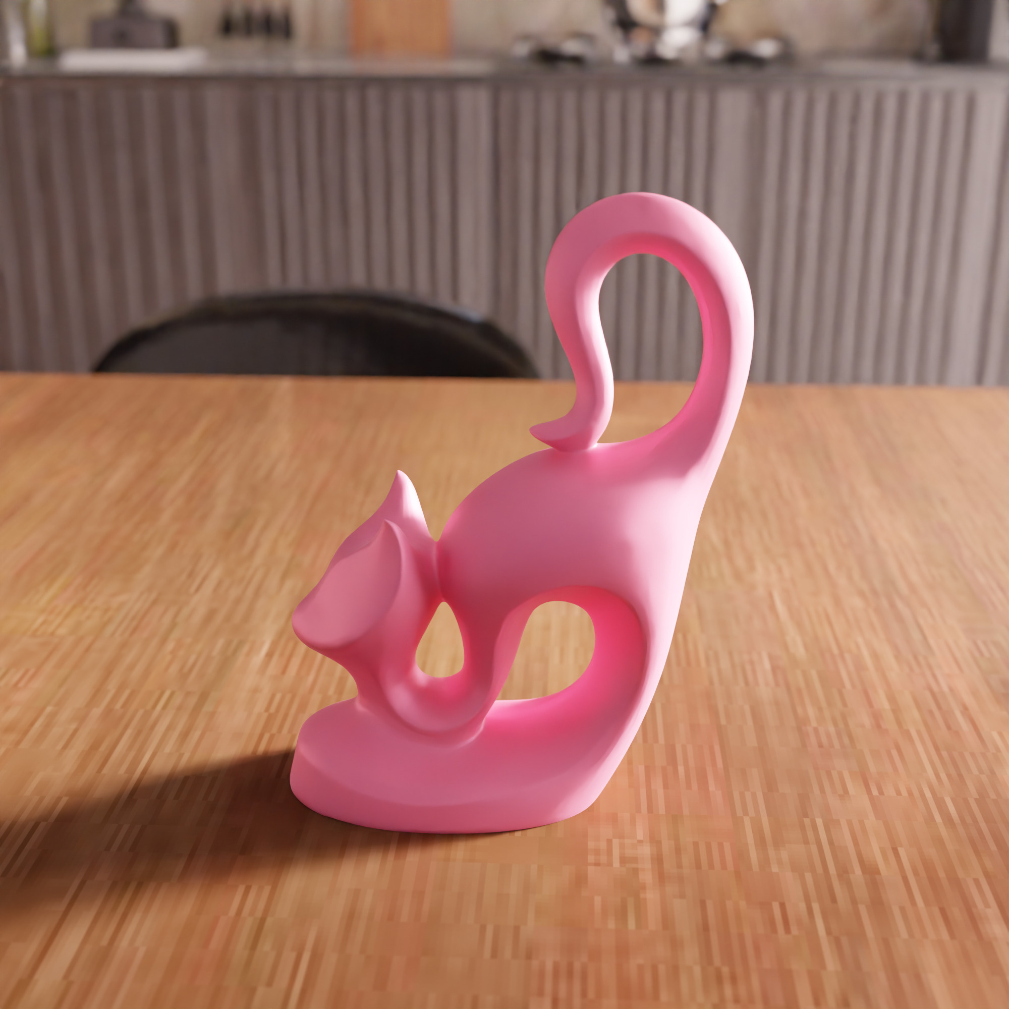 Cat Decor STL File - 079 3D print model_7