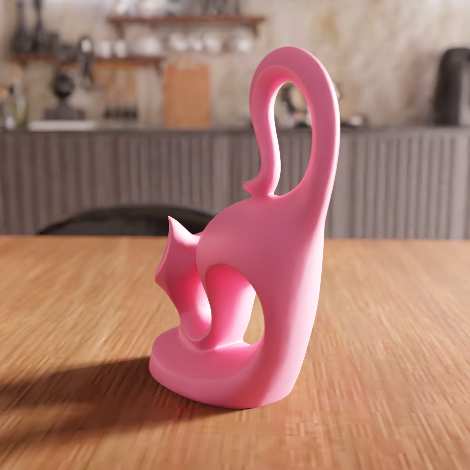 Cat Decor STL File - 079 3D print model_4