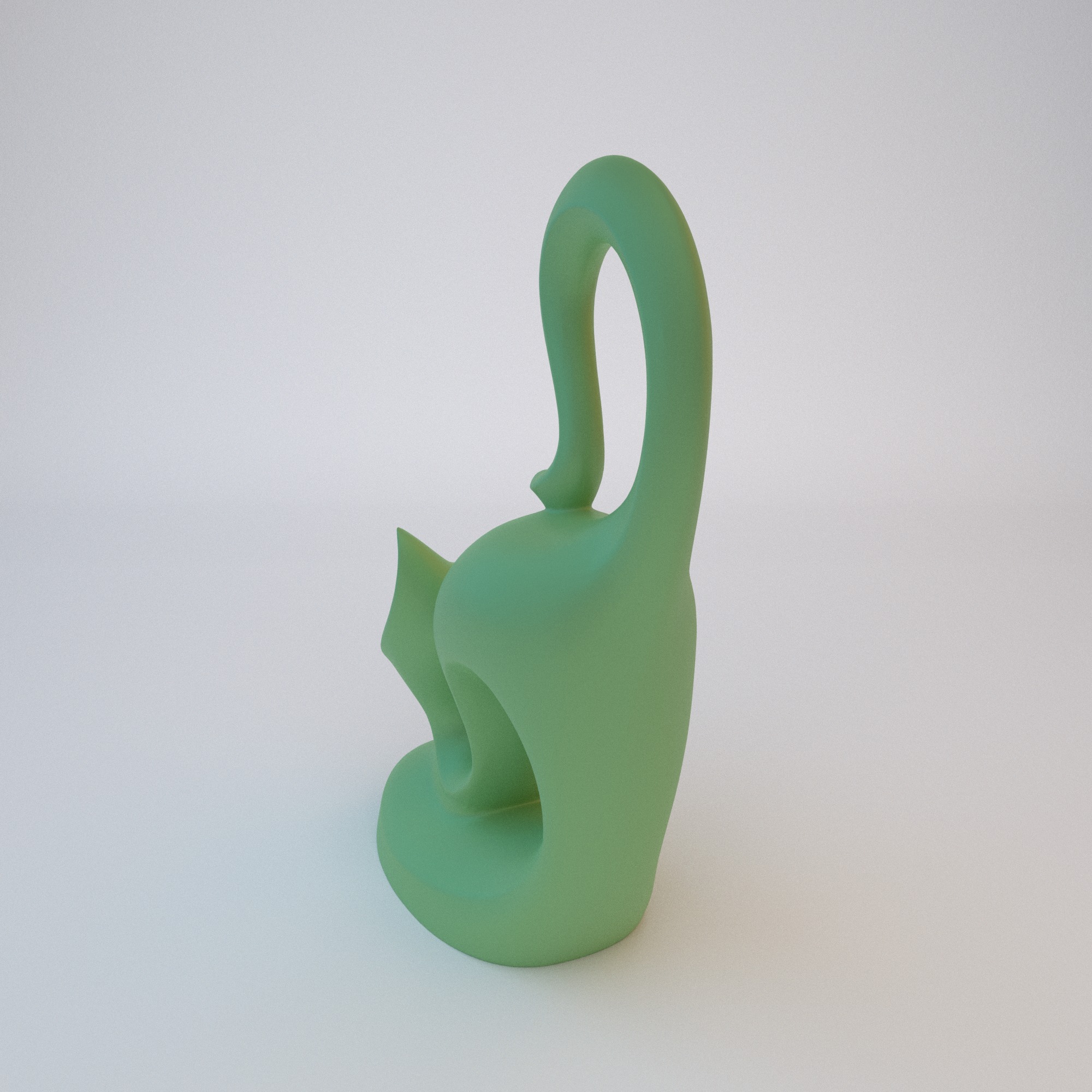 Cat Decor STL File - 079 3D print model_11