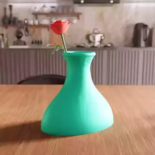 Modern Flower Vase STL File - 076