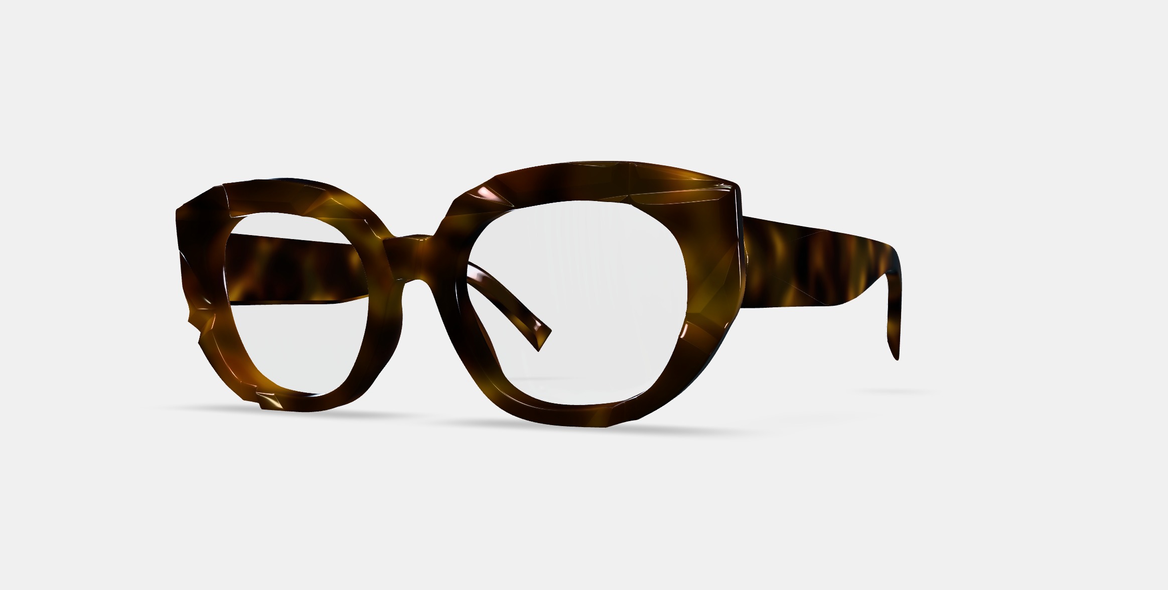 Maxine Eyeglasses in Cognac Tortoise 3D model_13