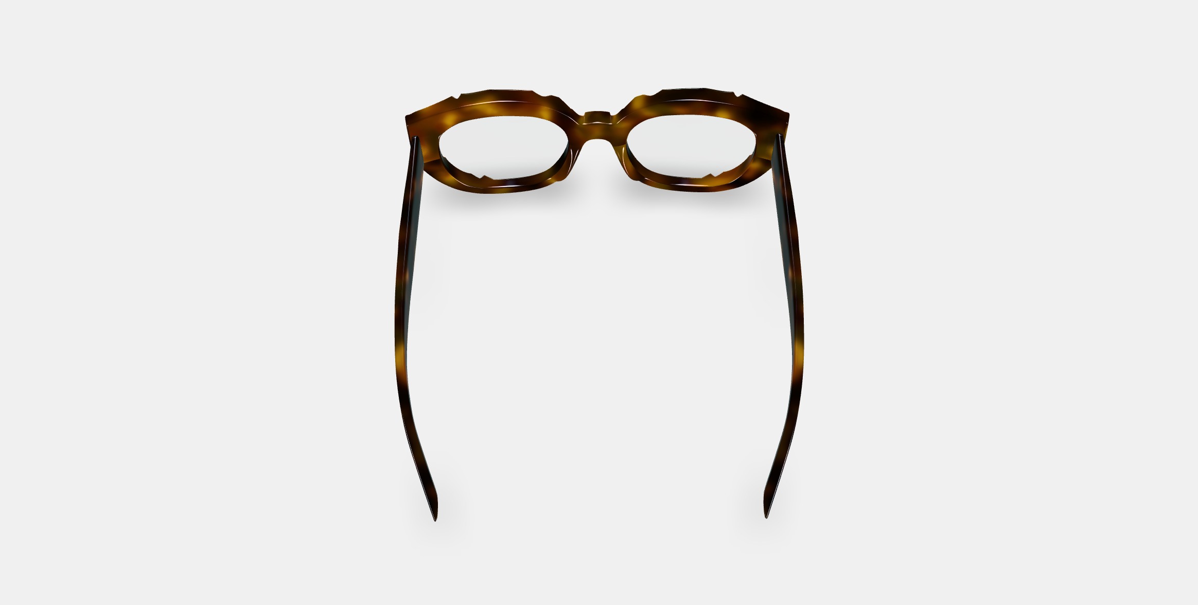 Maxine Eyeglasses in Cognac Tortoise 3D model_3