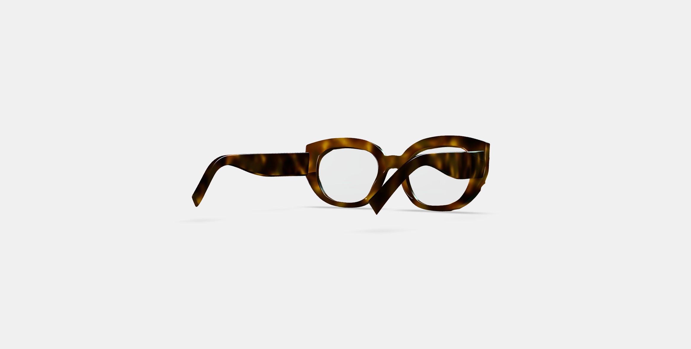 Maxine Eyeglasses in Cognac Tortoise 3D model_2