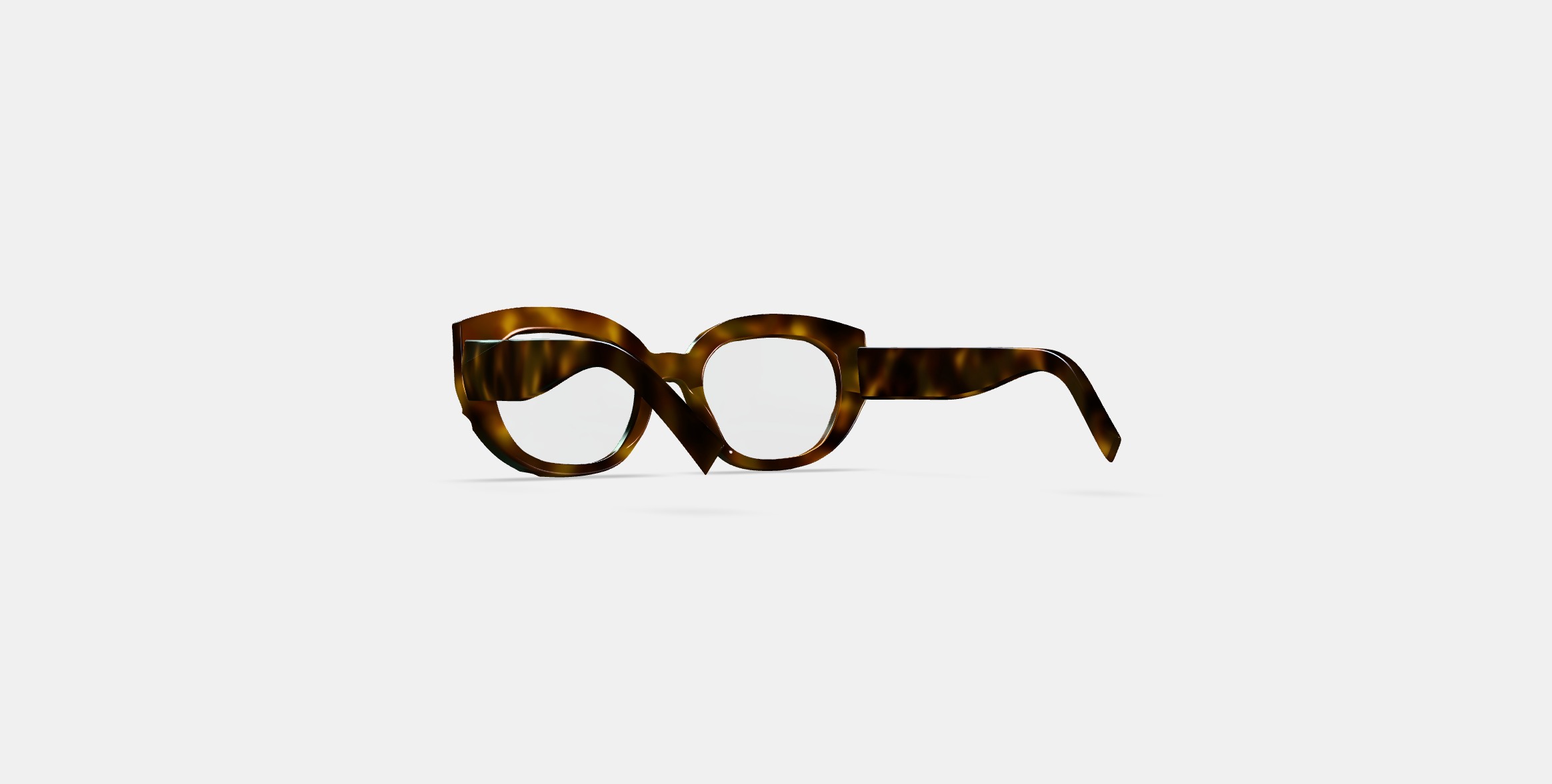 Maxine Eyeglasses in Cognac Tortoise 3D model_14