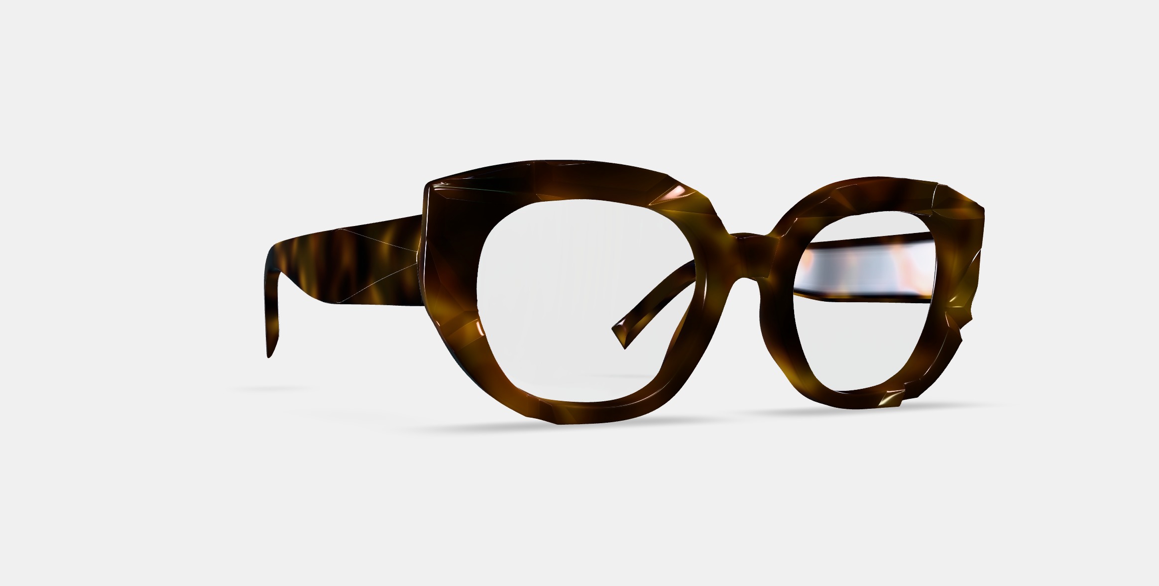 Maxine Eyeglasses in Cognac Tortoise 3D model_10