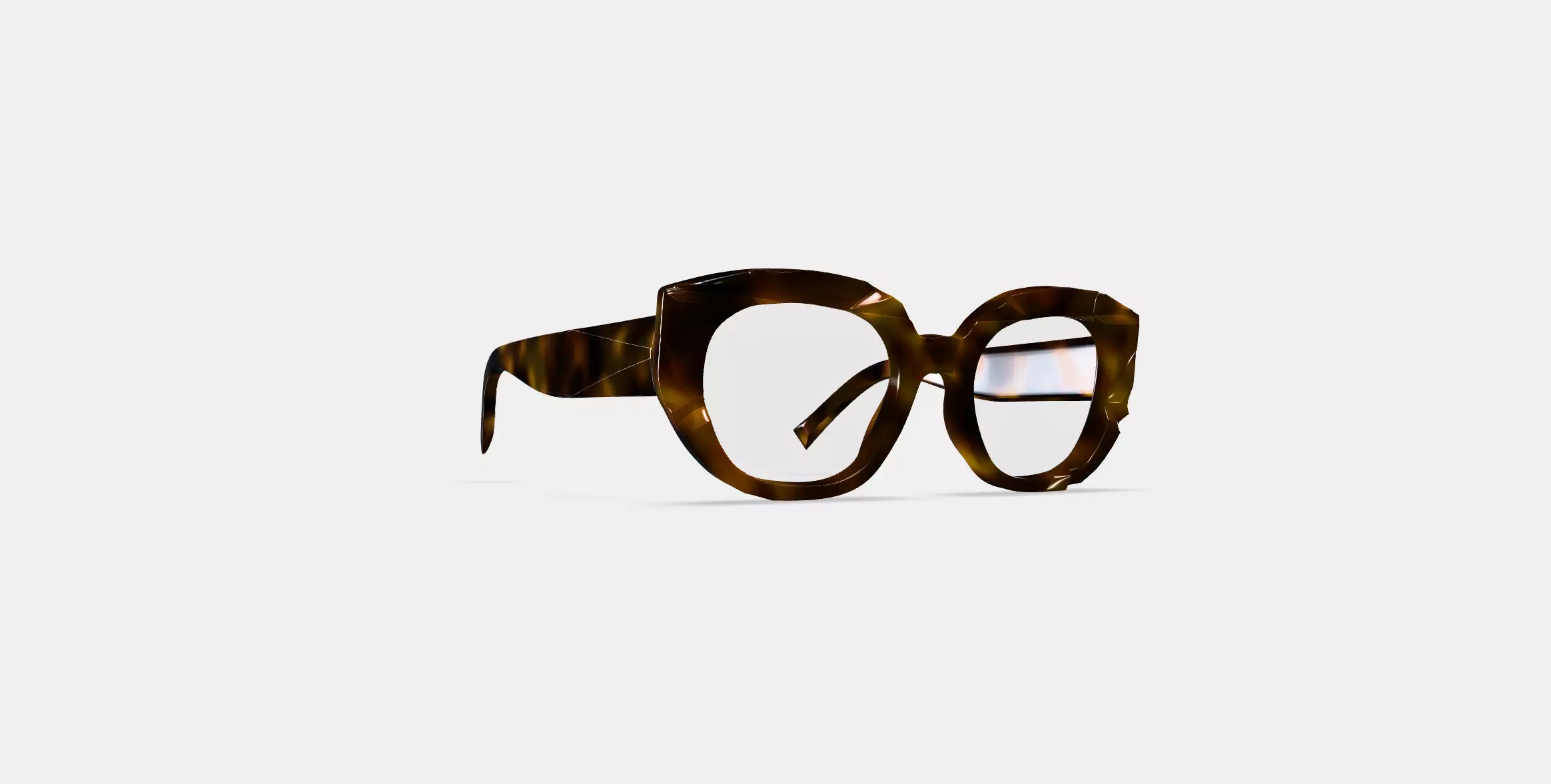 Maxine Eyeglasses in Cognac Tortoise 3D model_0