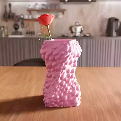Blob Flower Vase STL File - 074