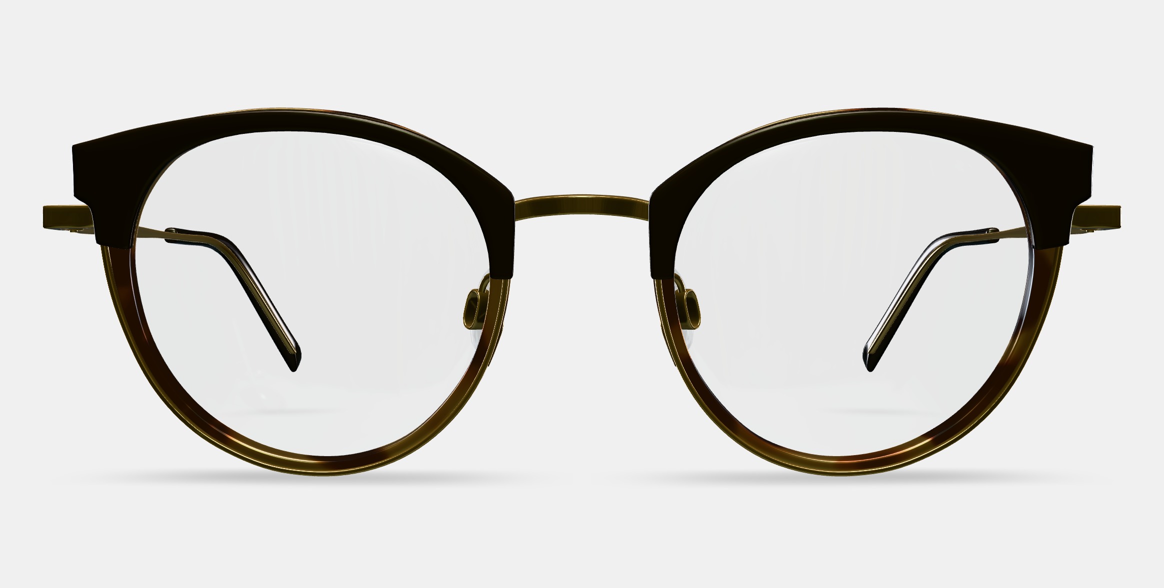 Angelise Eyeglasses in Layered Marzipan Tortoise with Polished  3D model_13