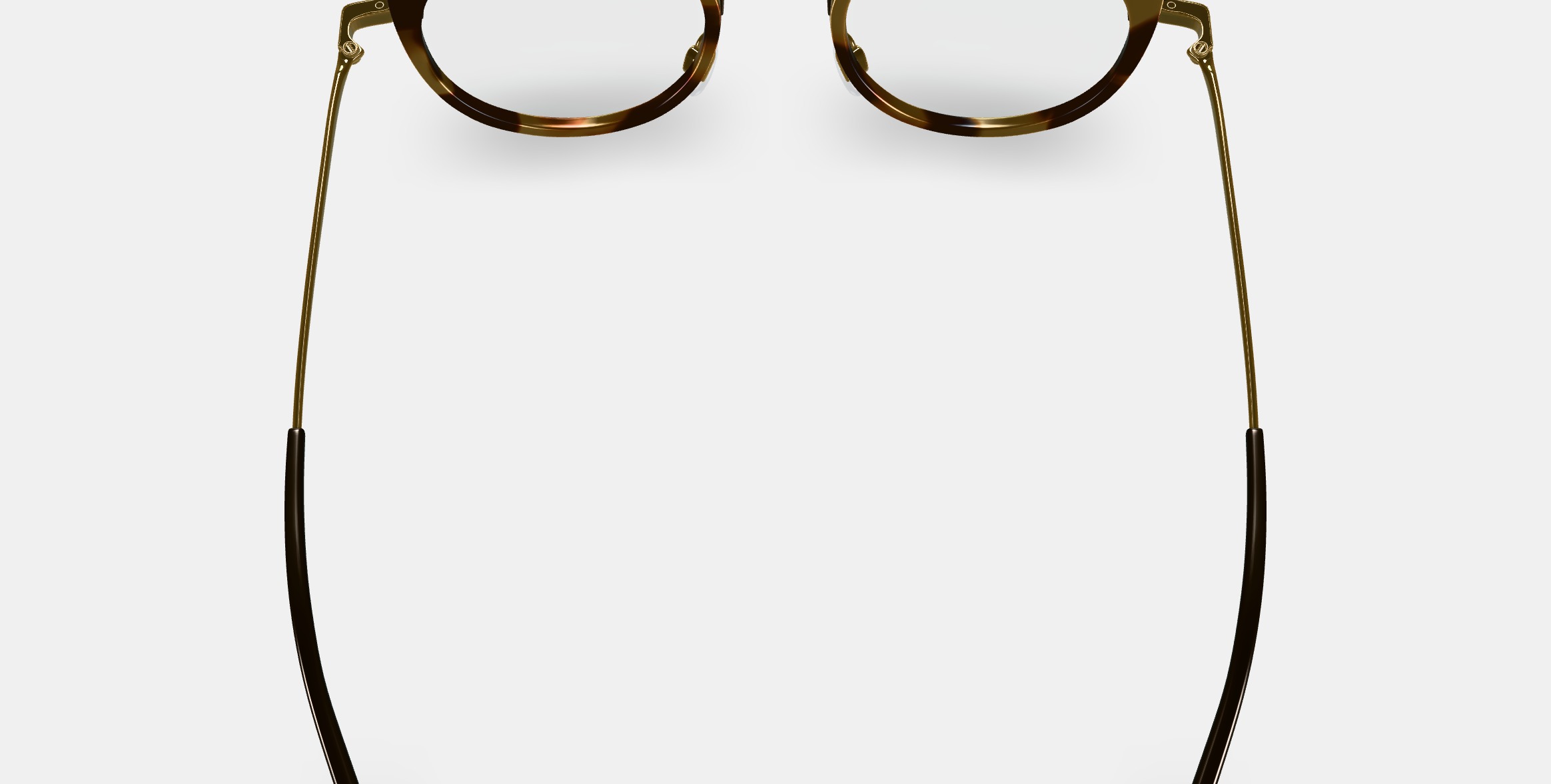 Angelise Eyeglasses in Layered Marzipan Tortoise with Polished  3D model_2