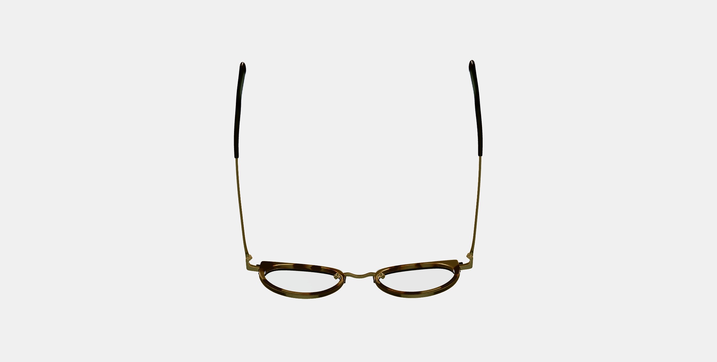 Angelise Eyeglasses in Layered Marzipan Tortoise with Polished  3D model_6