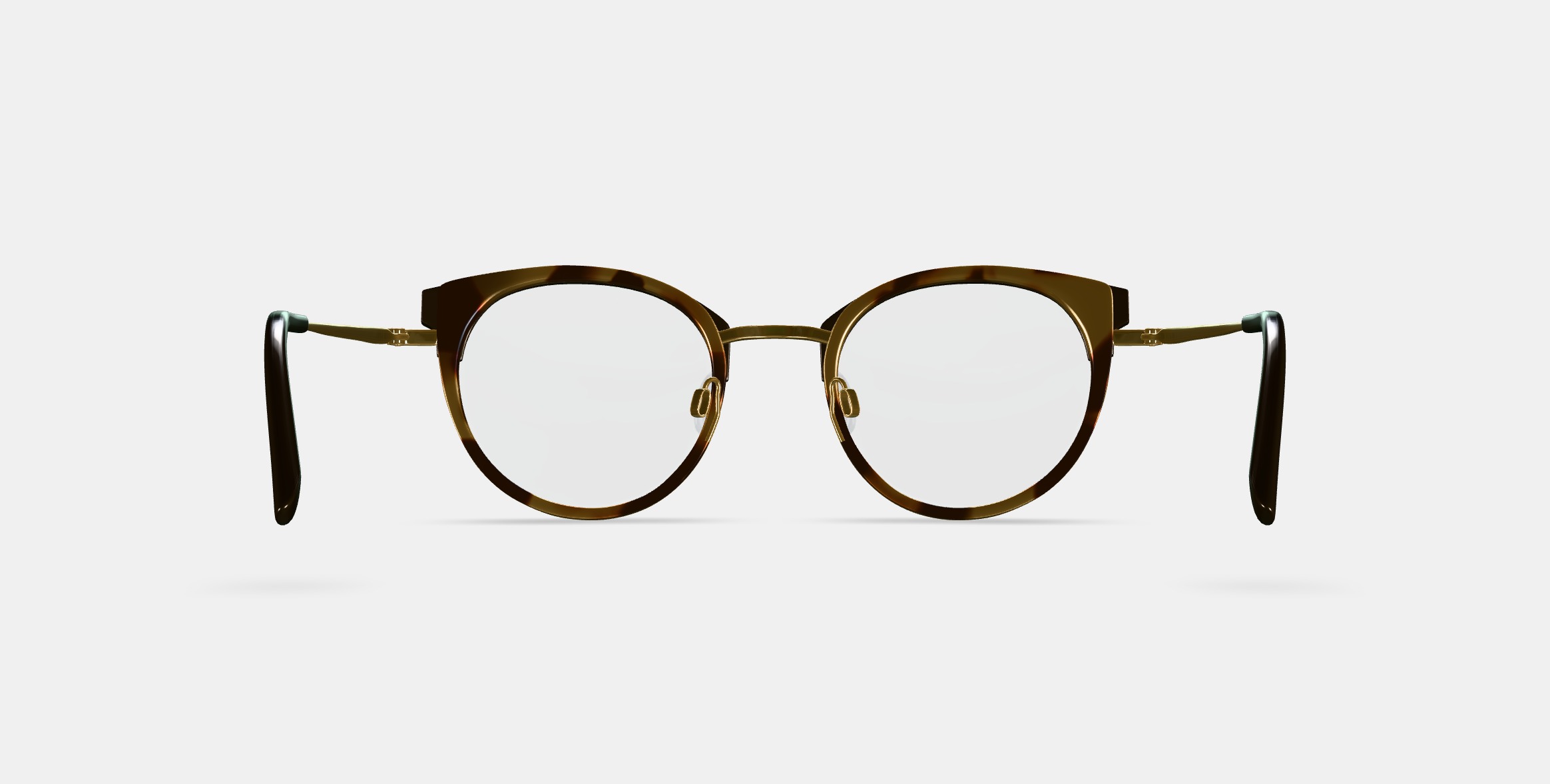 Angelise Eyeglasses in Layered Marzipan Tortoise with Polished  3D model_14