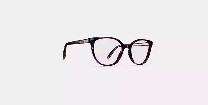 Elodie Eyeglasses in Pink Robin Tortoise 3D model