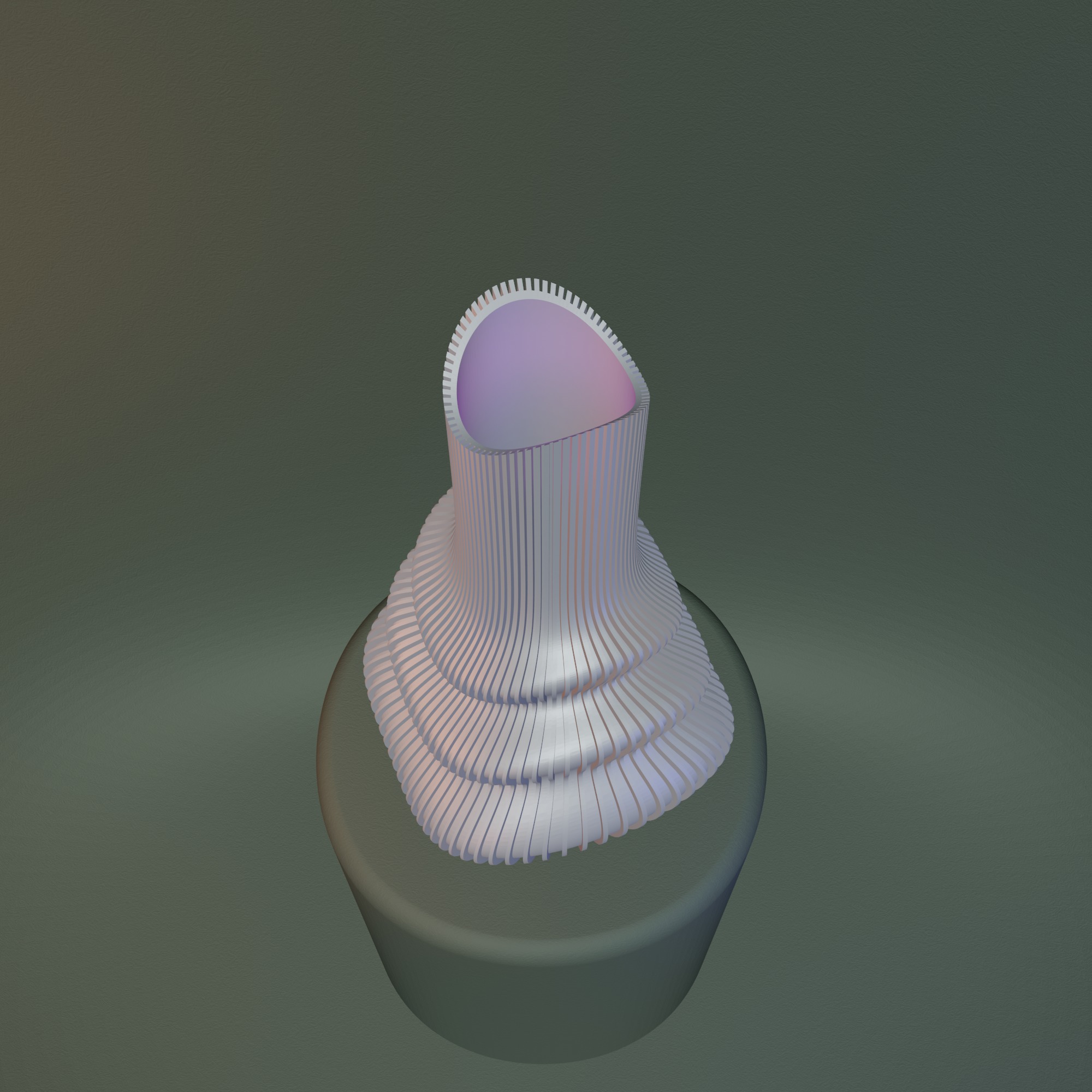 Futuristic Vase STL File - 072 3D print model_15