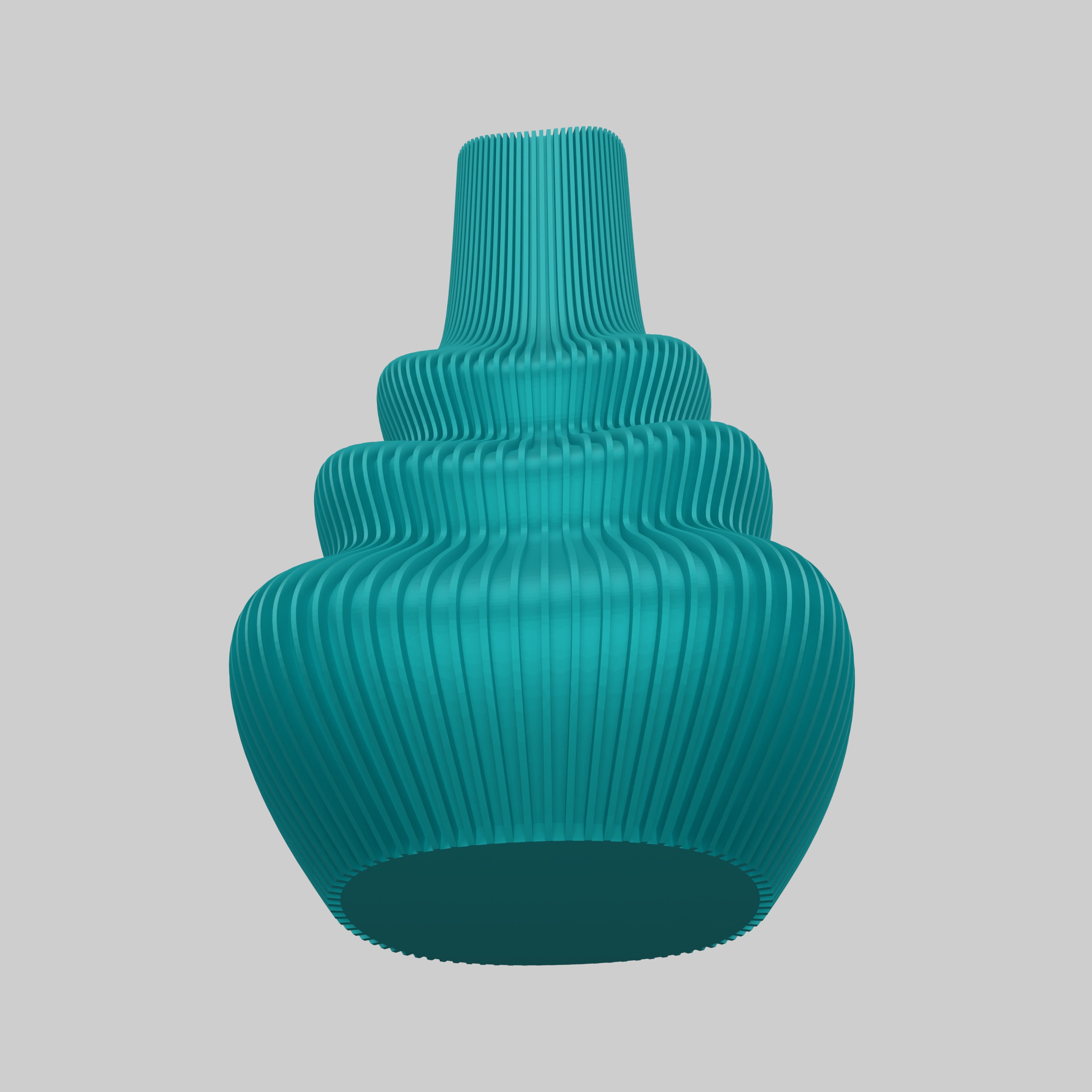 Futuristic Vase STL File - 072 3D print model_20