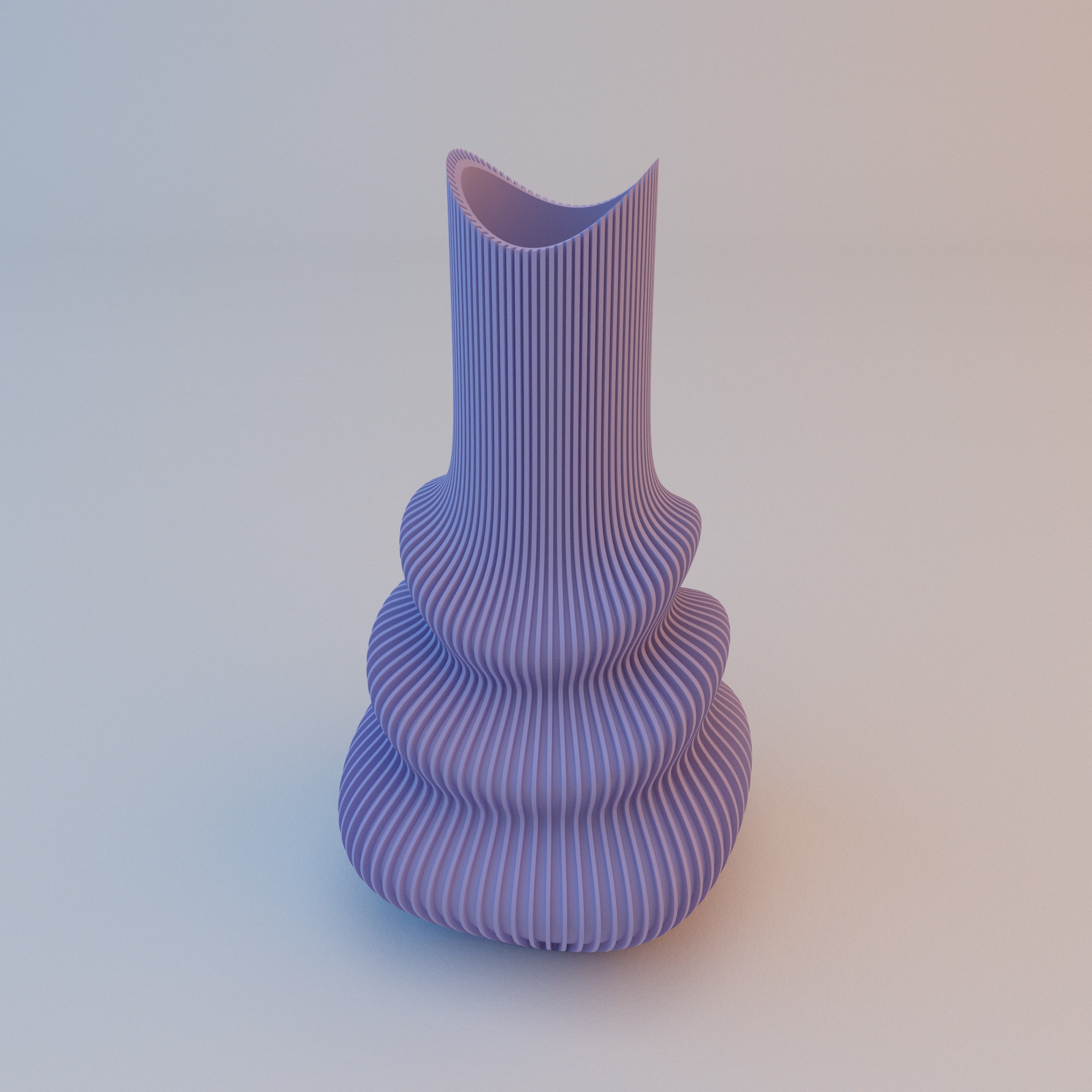Futuristic Vase STL File - 072 3D print model_10