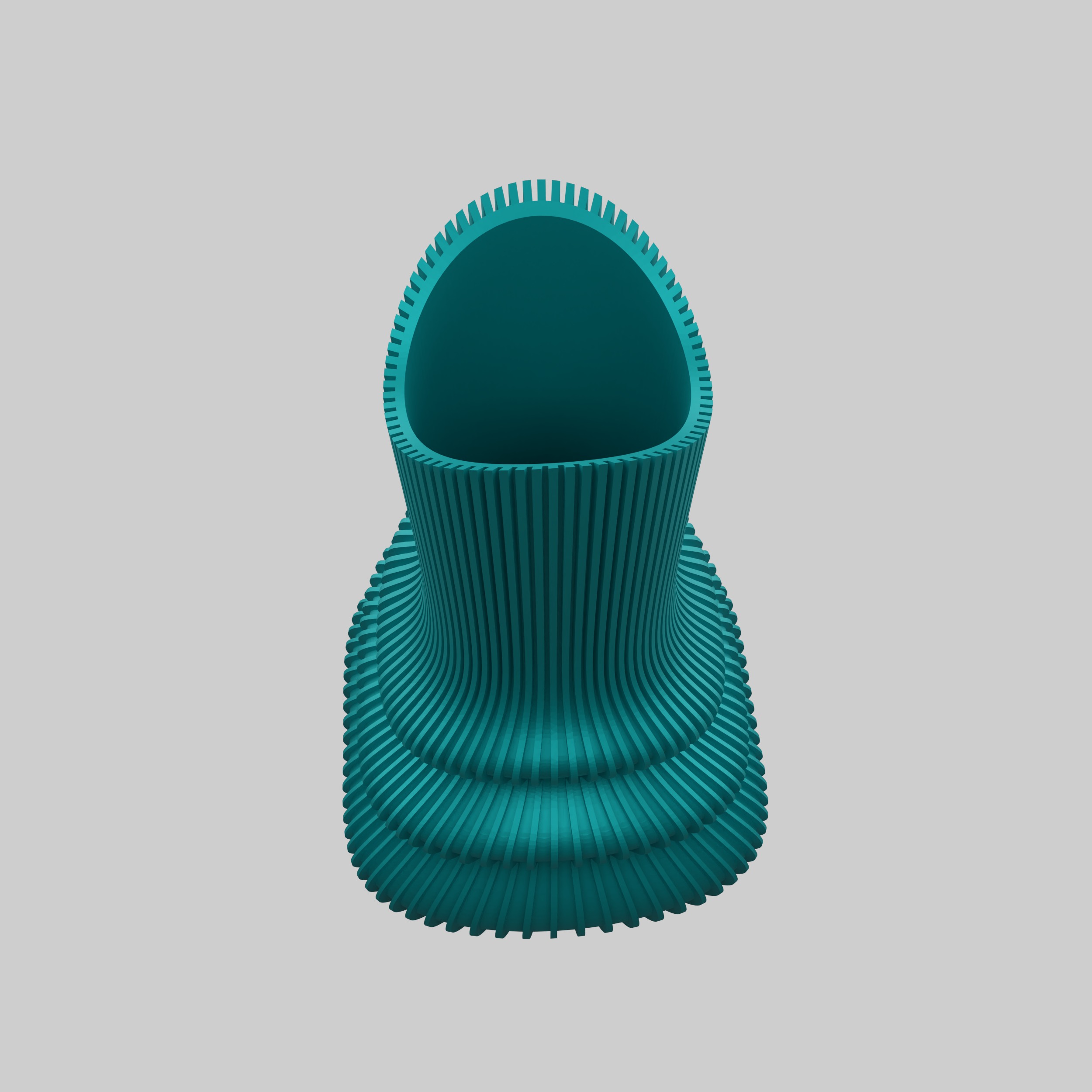 Futuristic Vase STL File - 072 3D print model_18