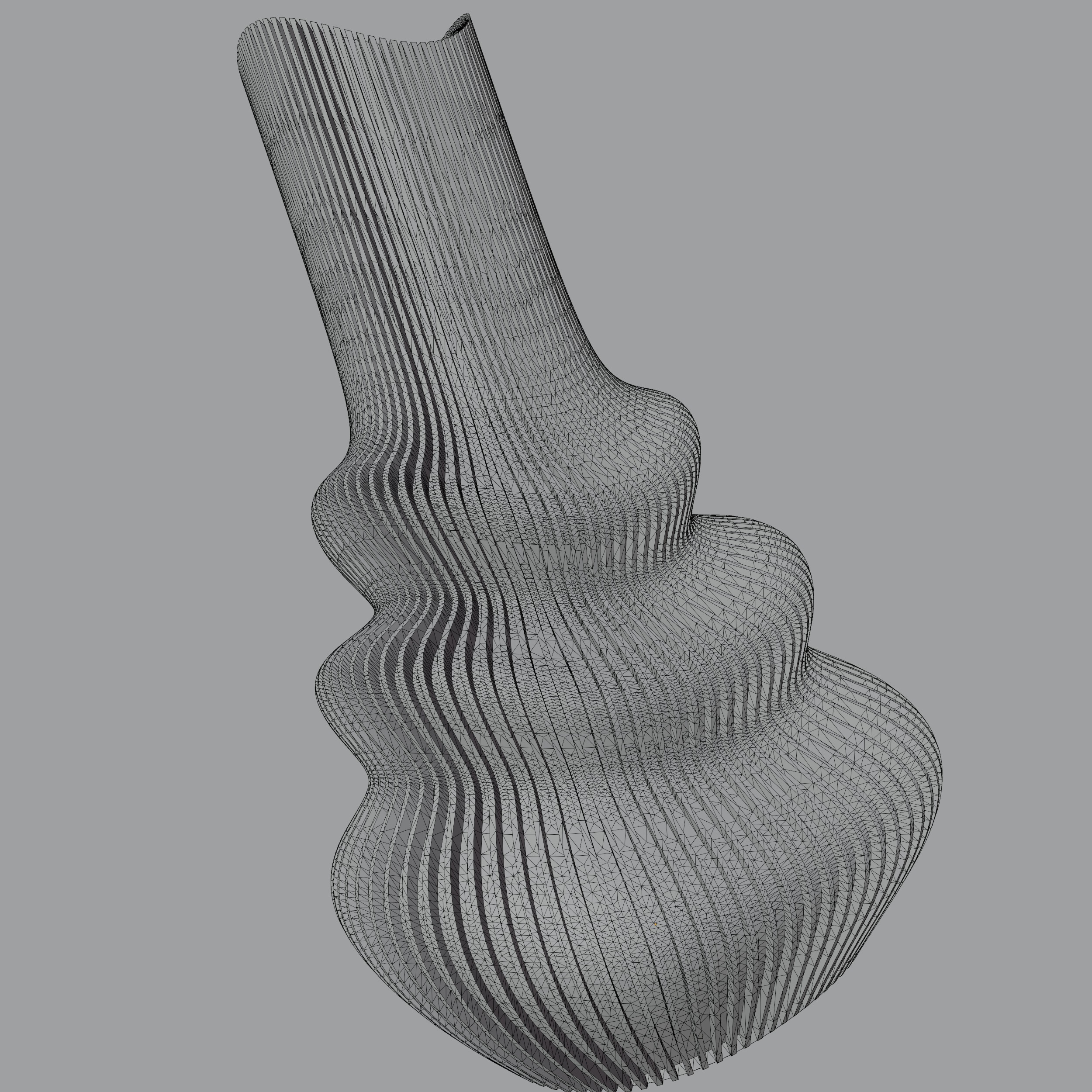 Futuristic Vase STL File - 072 3D print model_21