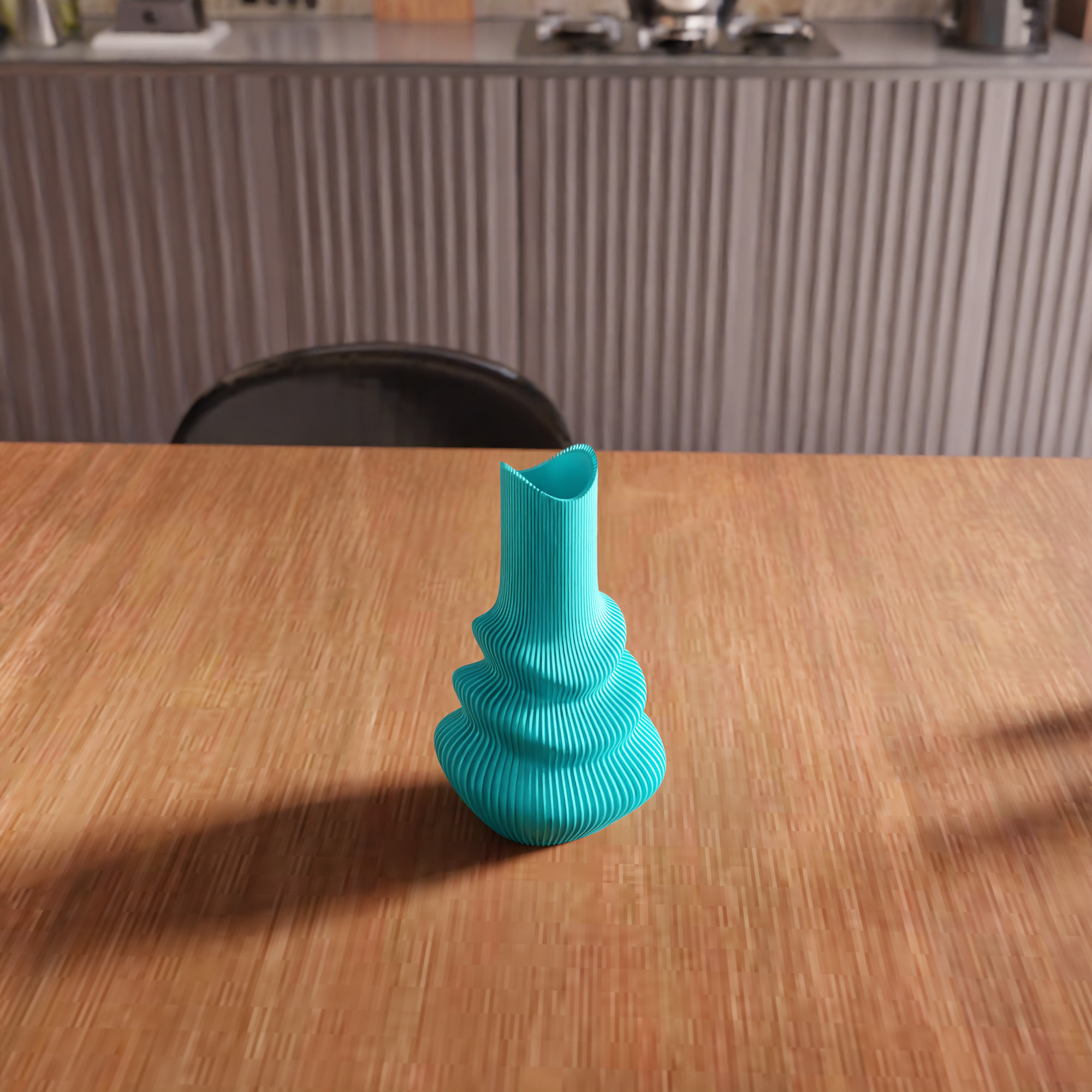 Futuristic Vase STL File - 072 3D print model_5