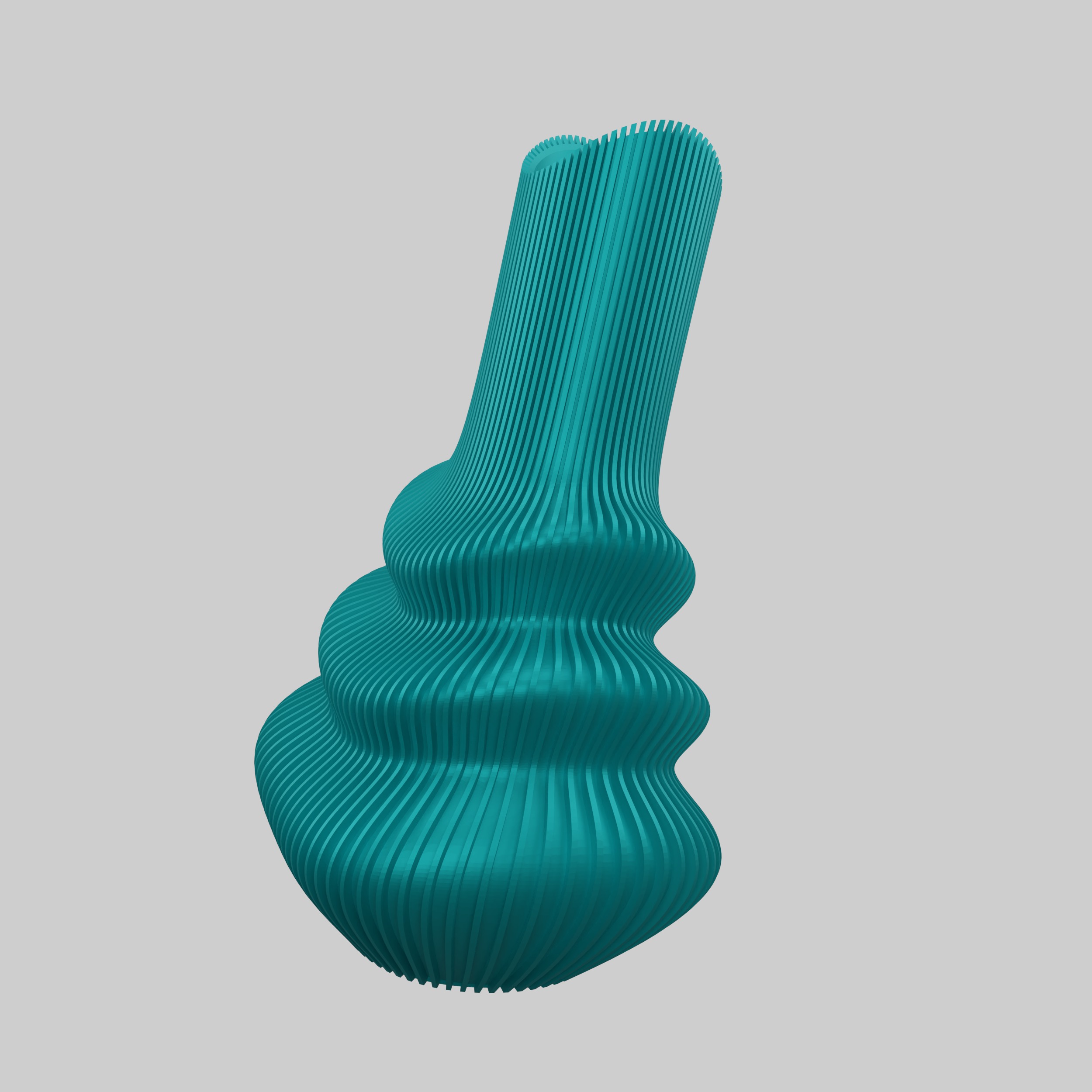 Futuristic Vase STL File - 072 3D print model_19