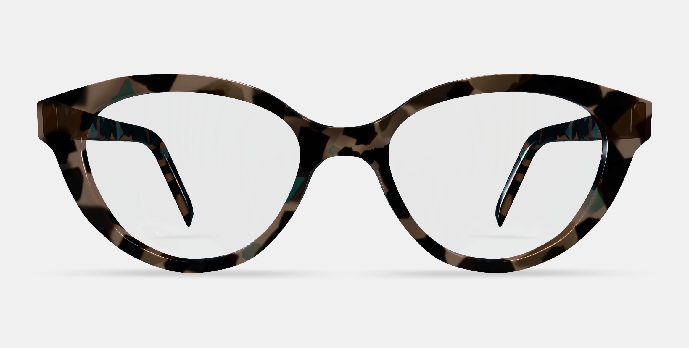 Fatima Eyeglasses in Smoky Pearl Tortoise 3D model_11