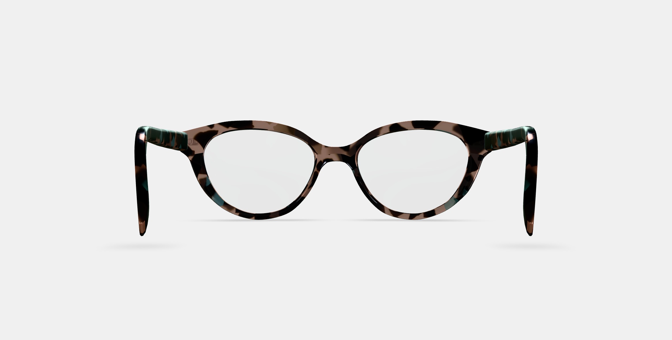 Fatima Eyeglasses in Smoky Pearl Tortoise 3D model_15