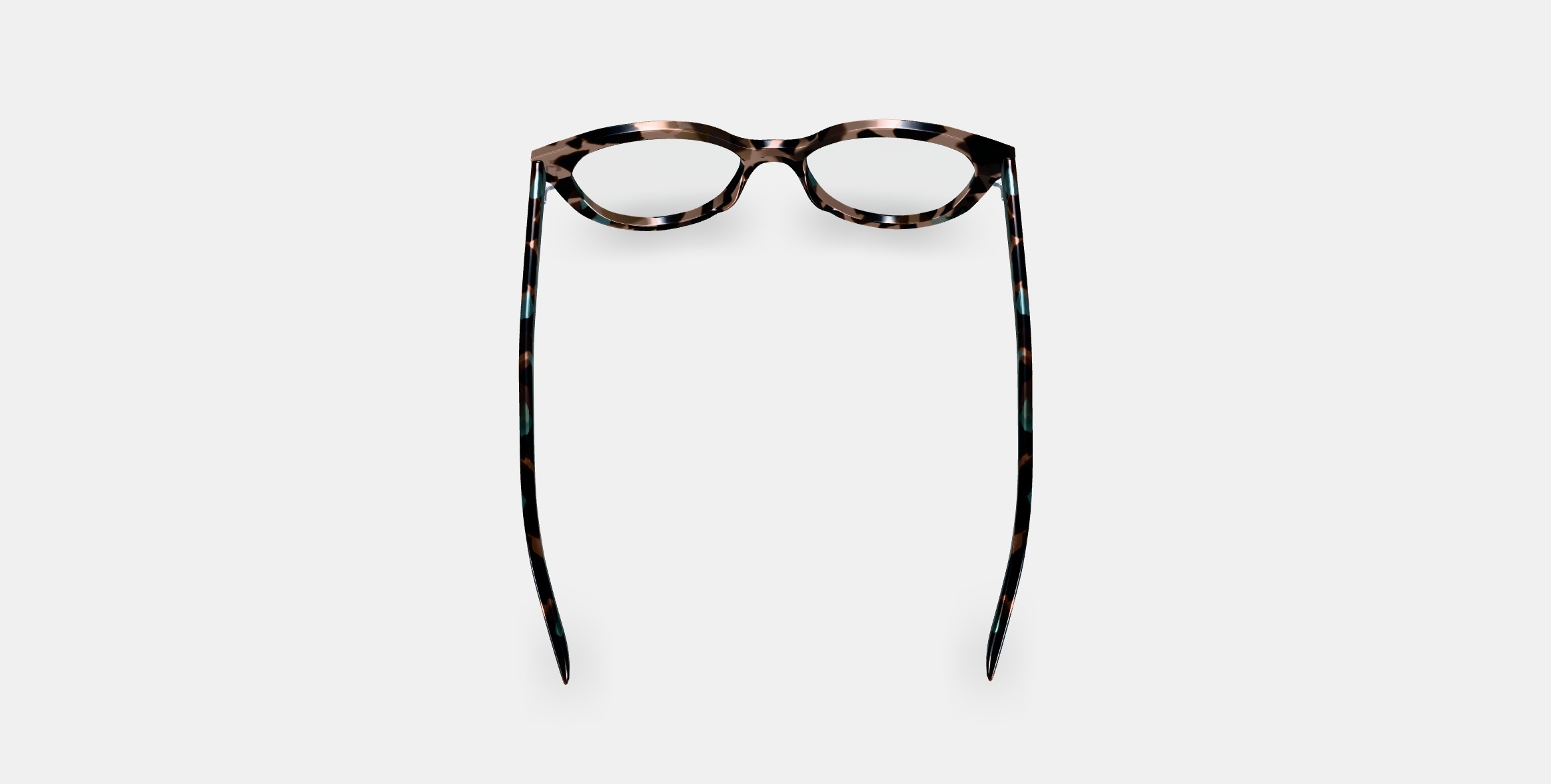 Fatima Eyeglasses in Smoky Pearl Tortoise 3D model_2