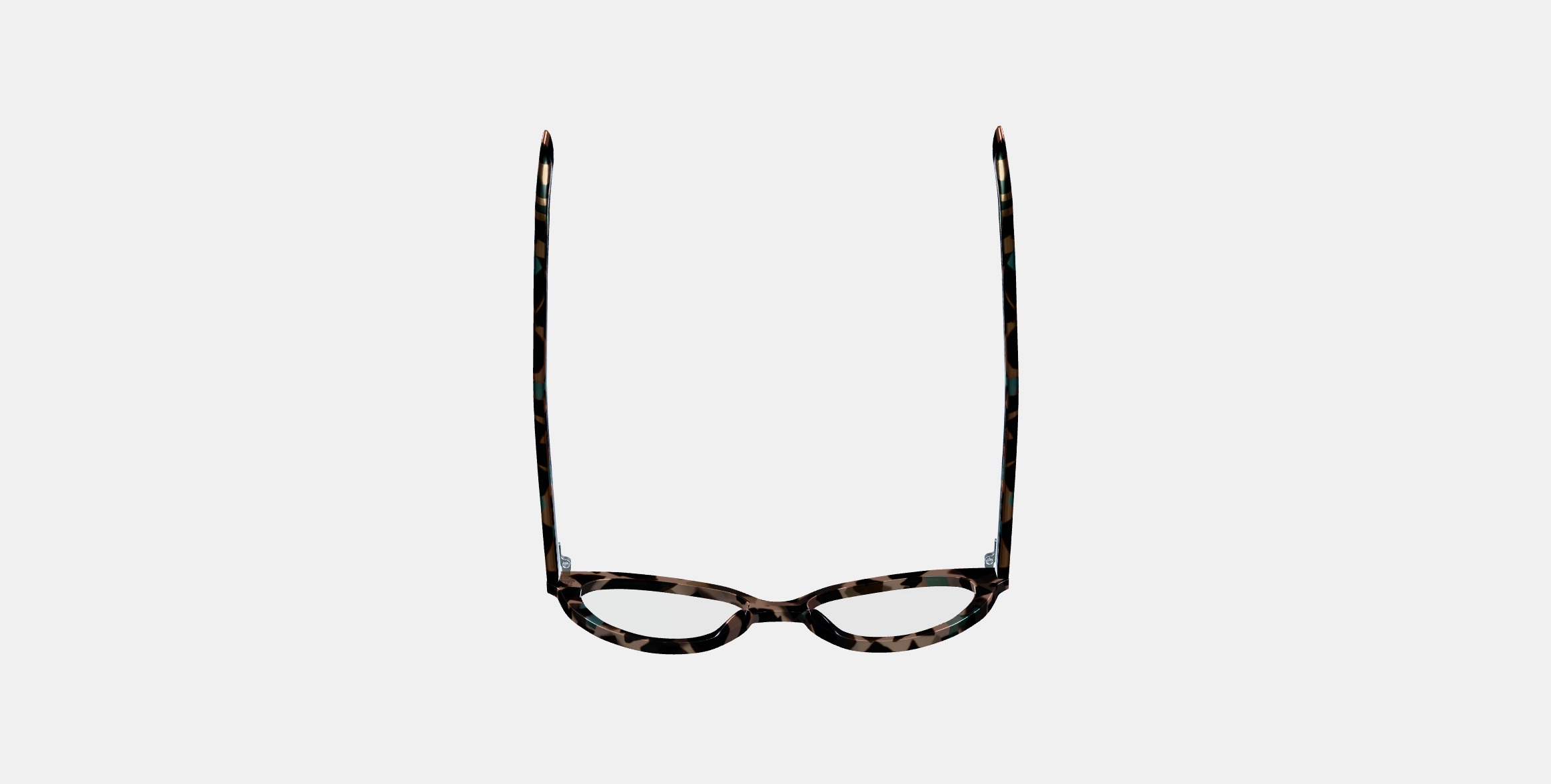 Fatima Eyeglasses in Smoky Pearl Tortoise 3D model_7